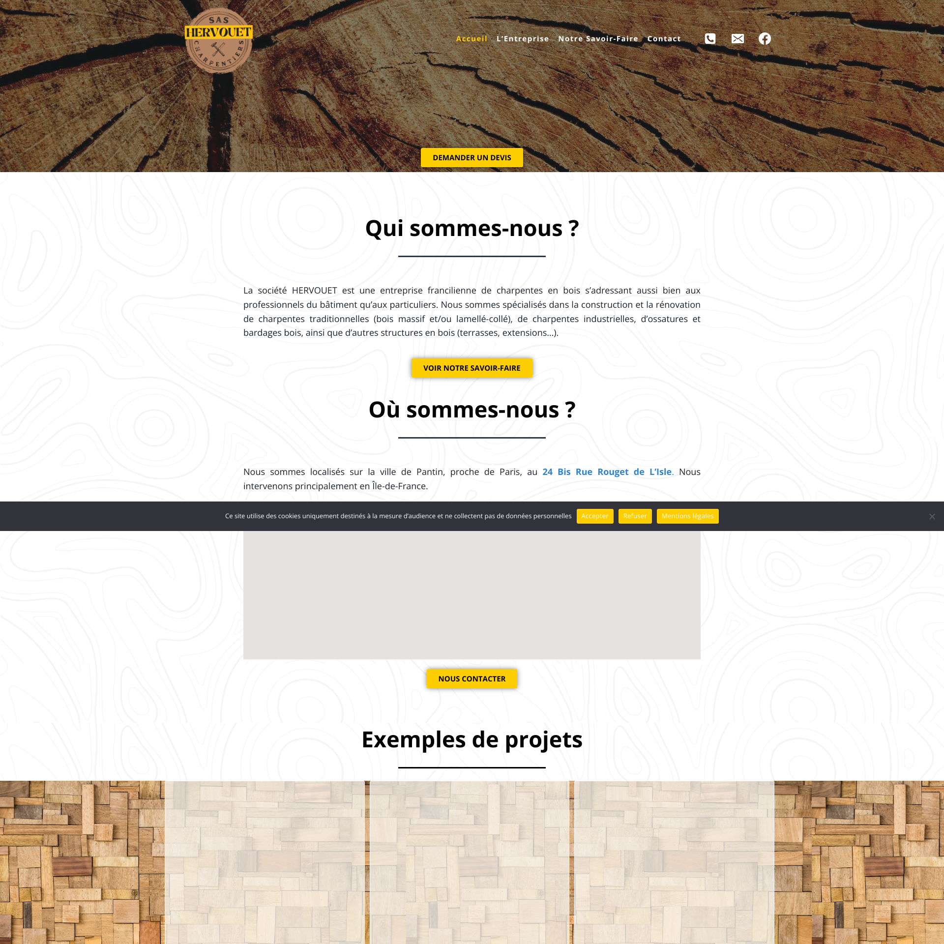 Aperçu du site