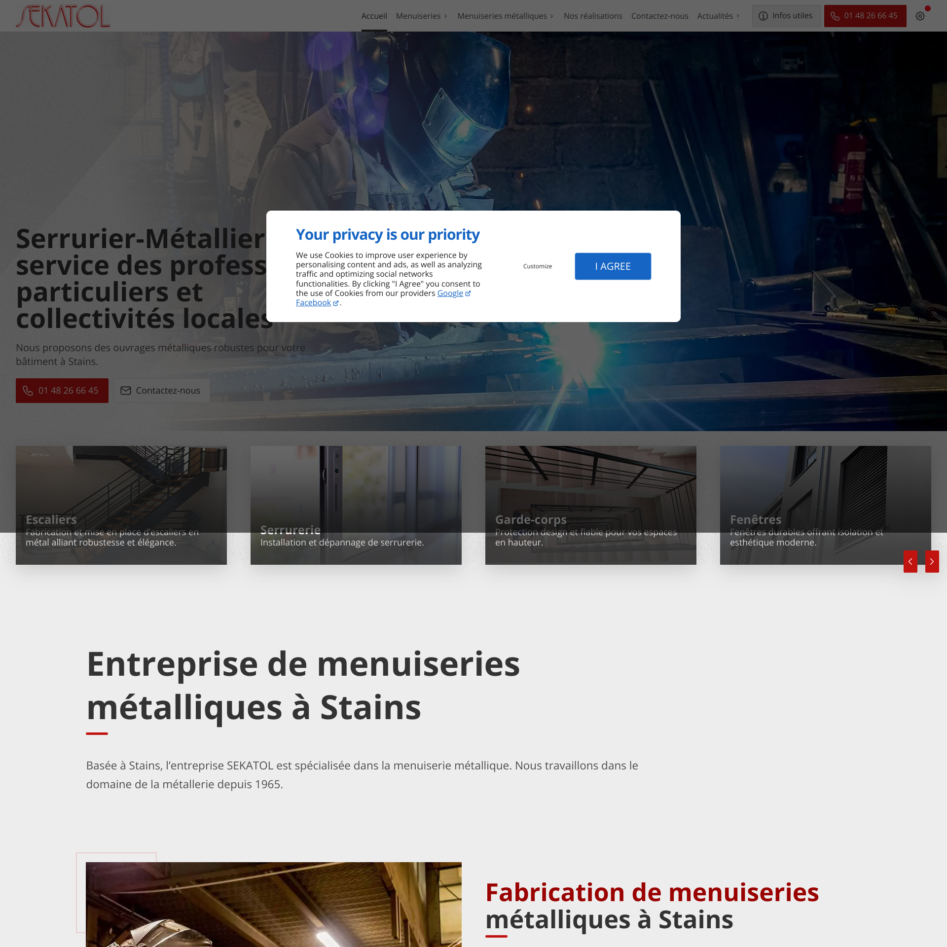 Aperçu du site