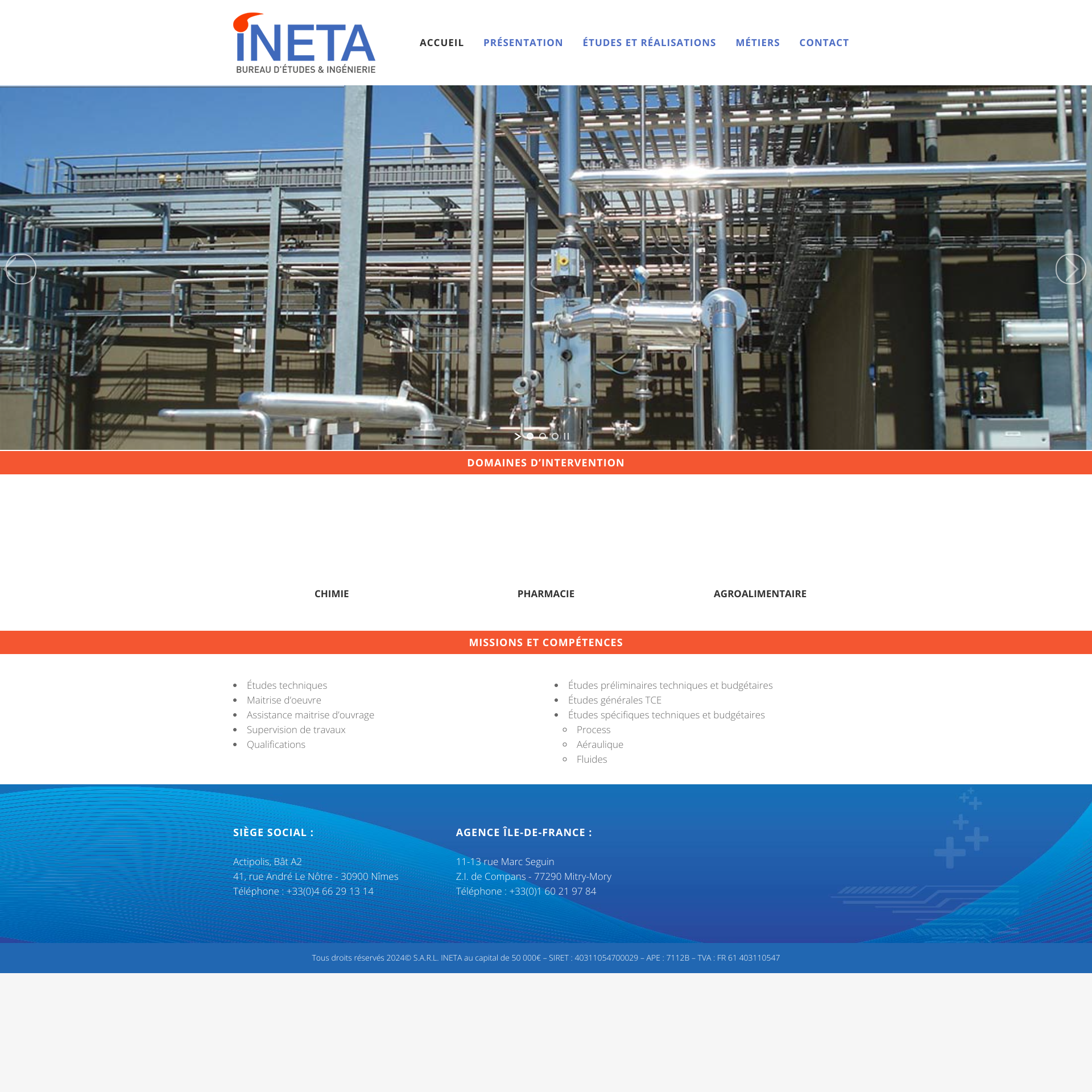 Aperçu du site