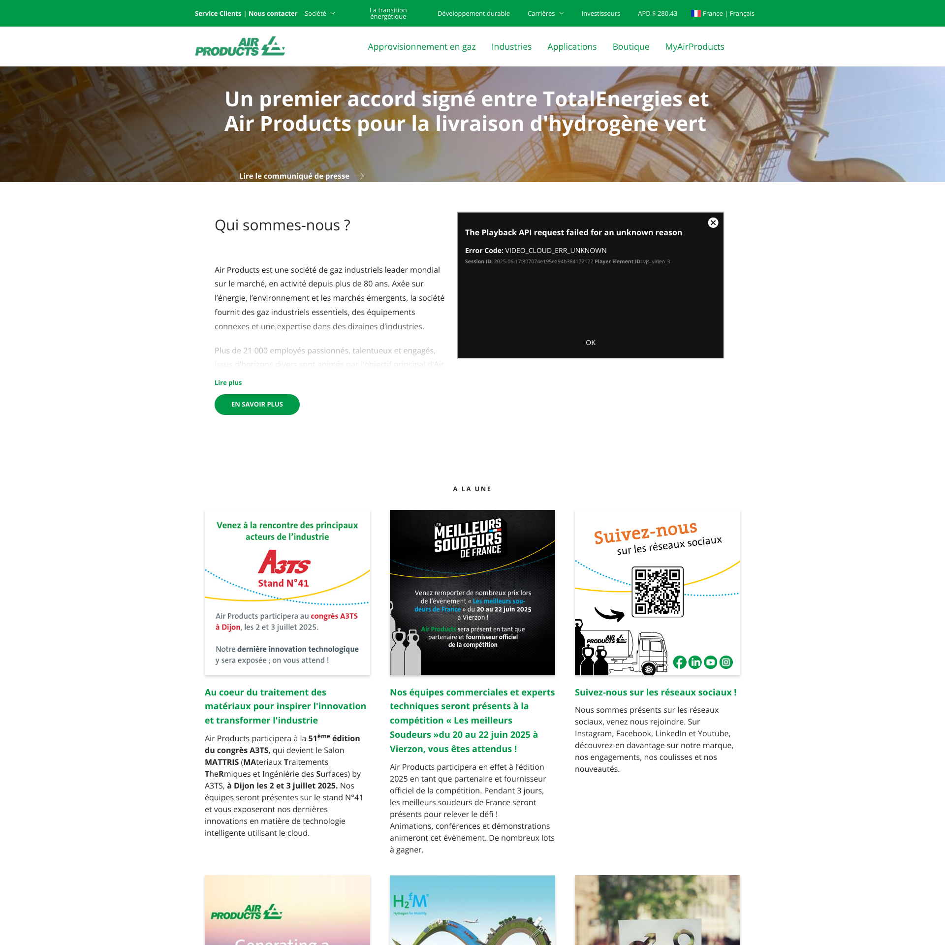 Aperçu du site