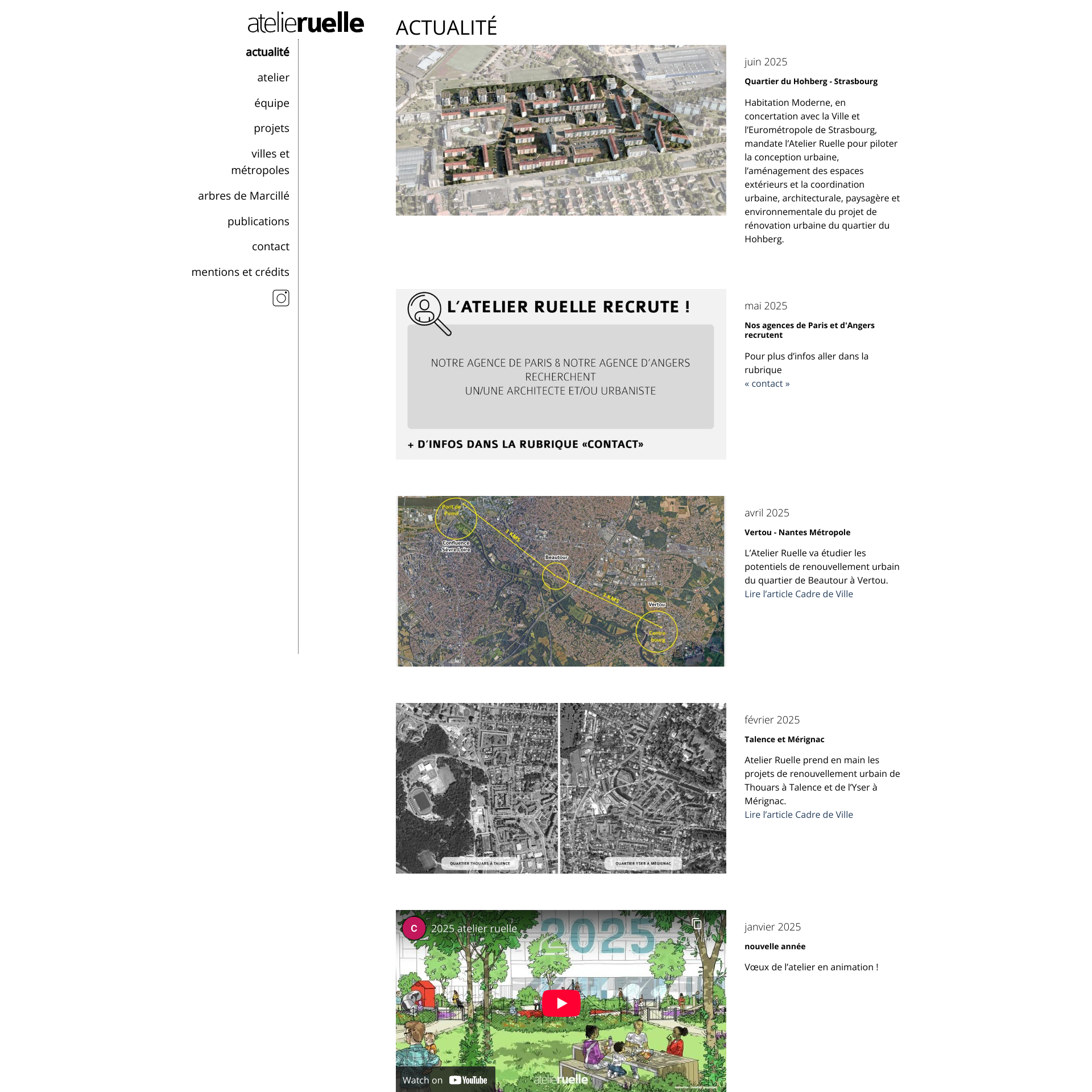 Aperçu du site