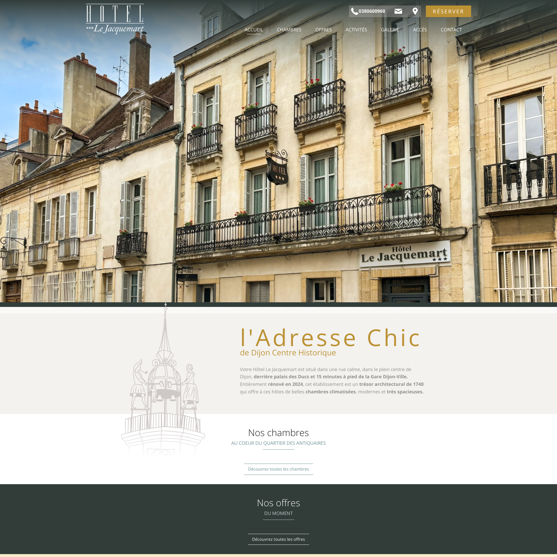 Aperçu du site