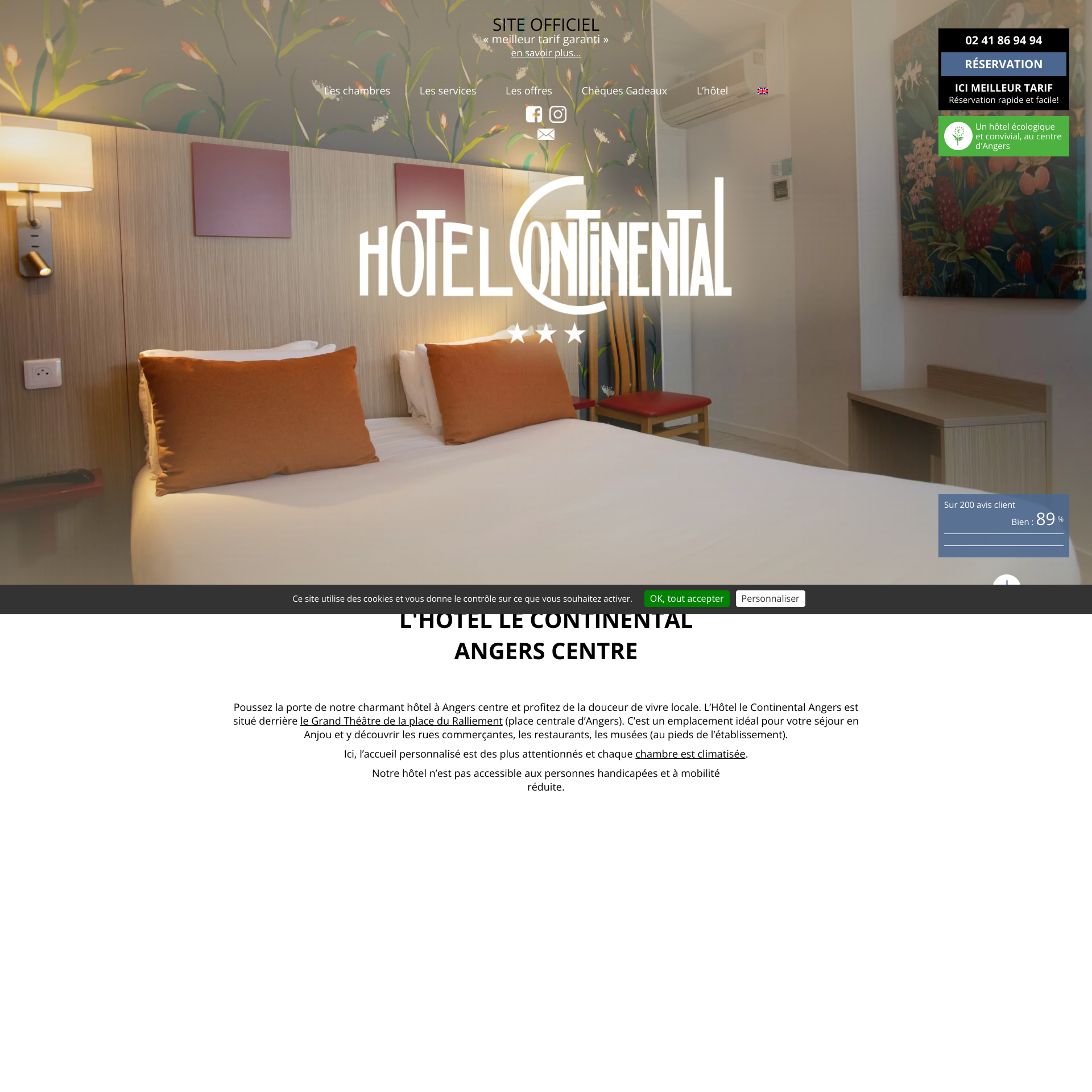 Aperçu du site