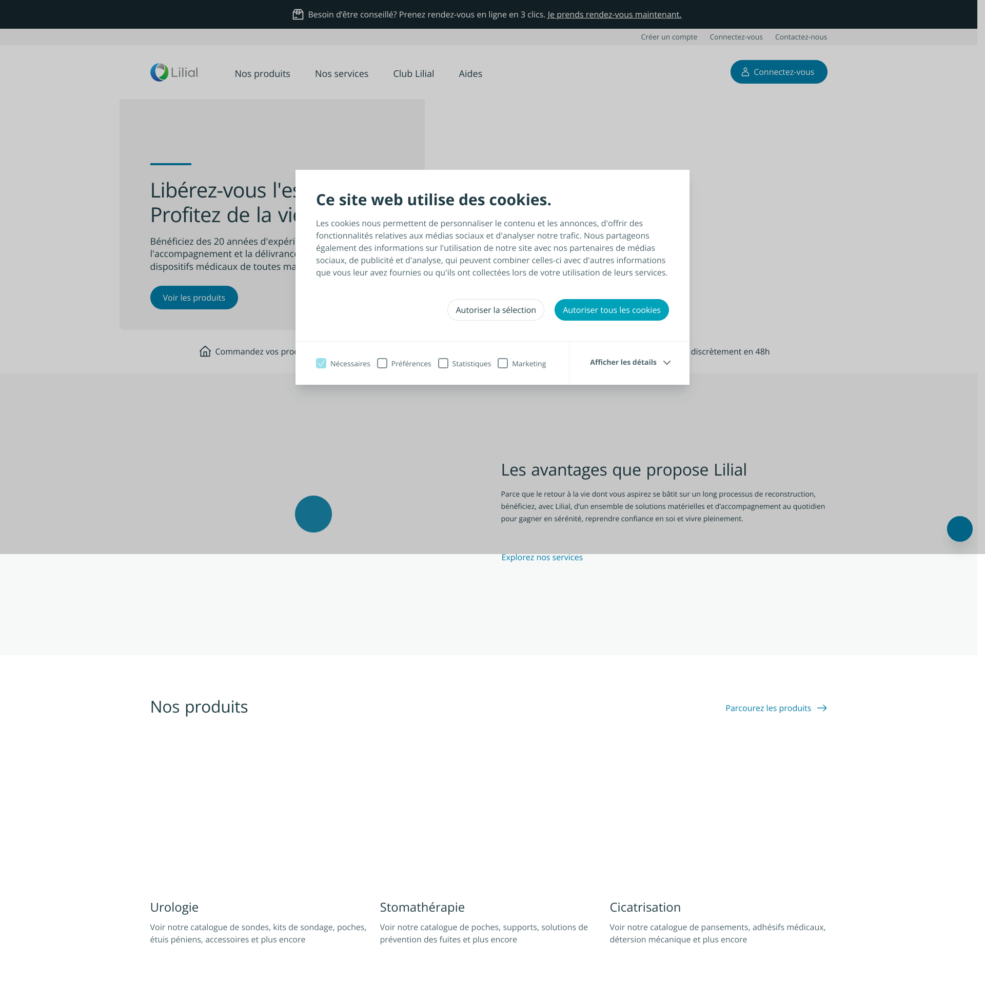 Aperçu du site