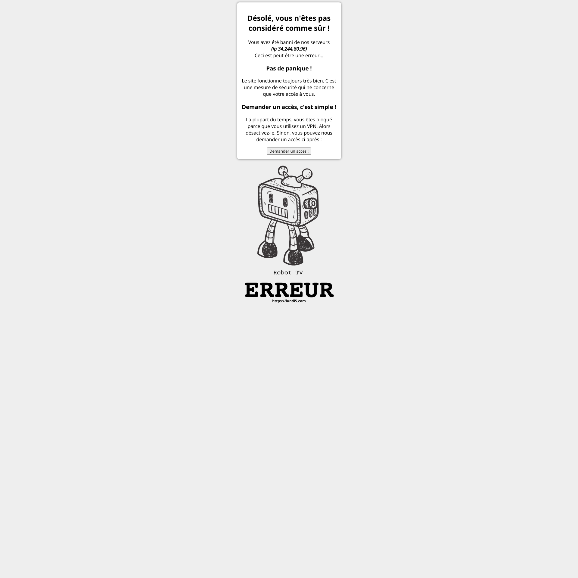 Aperçu du site