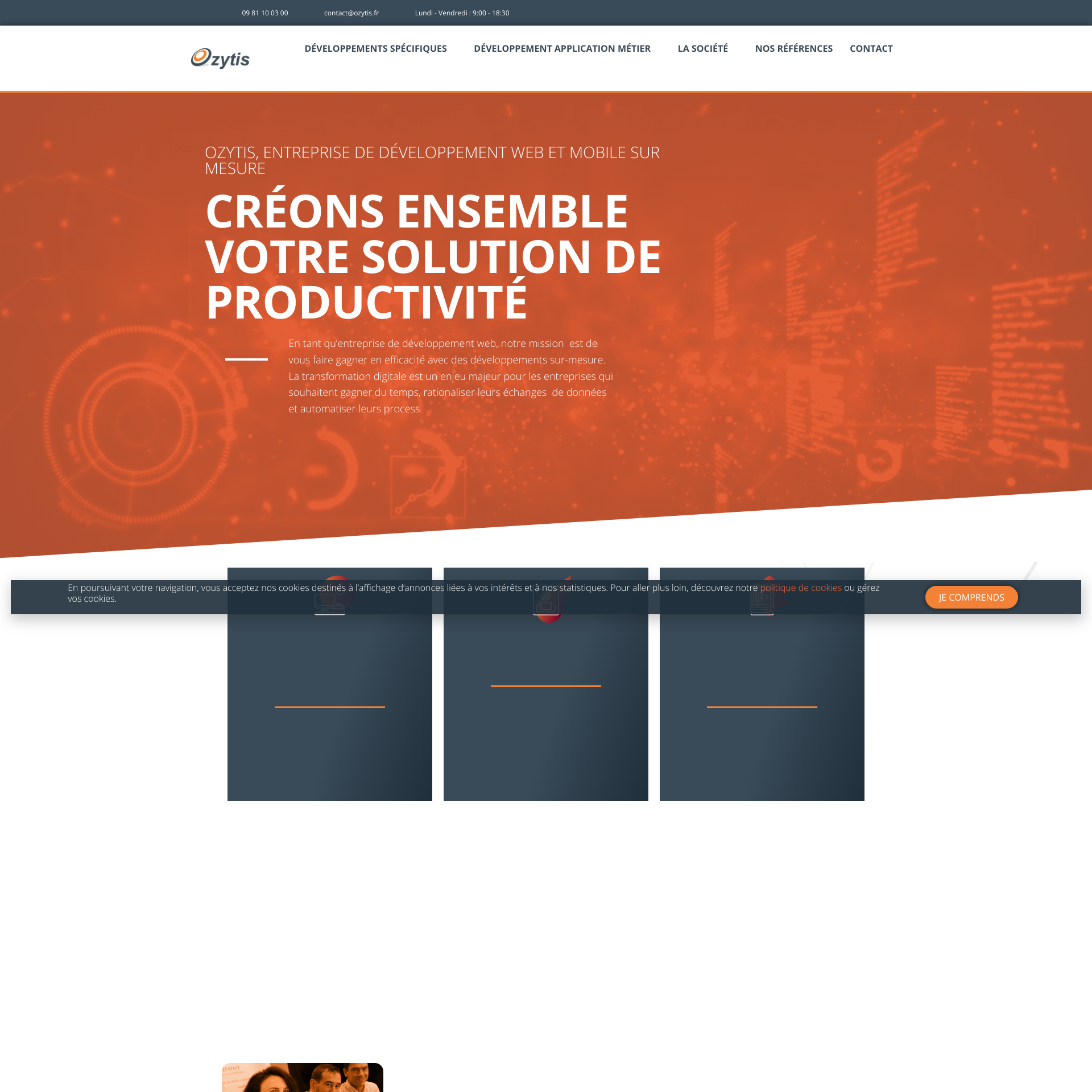 Aperçu du site