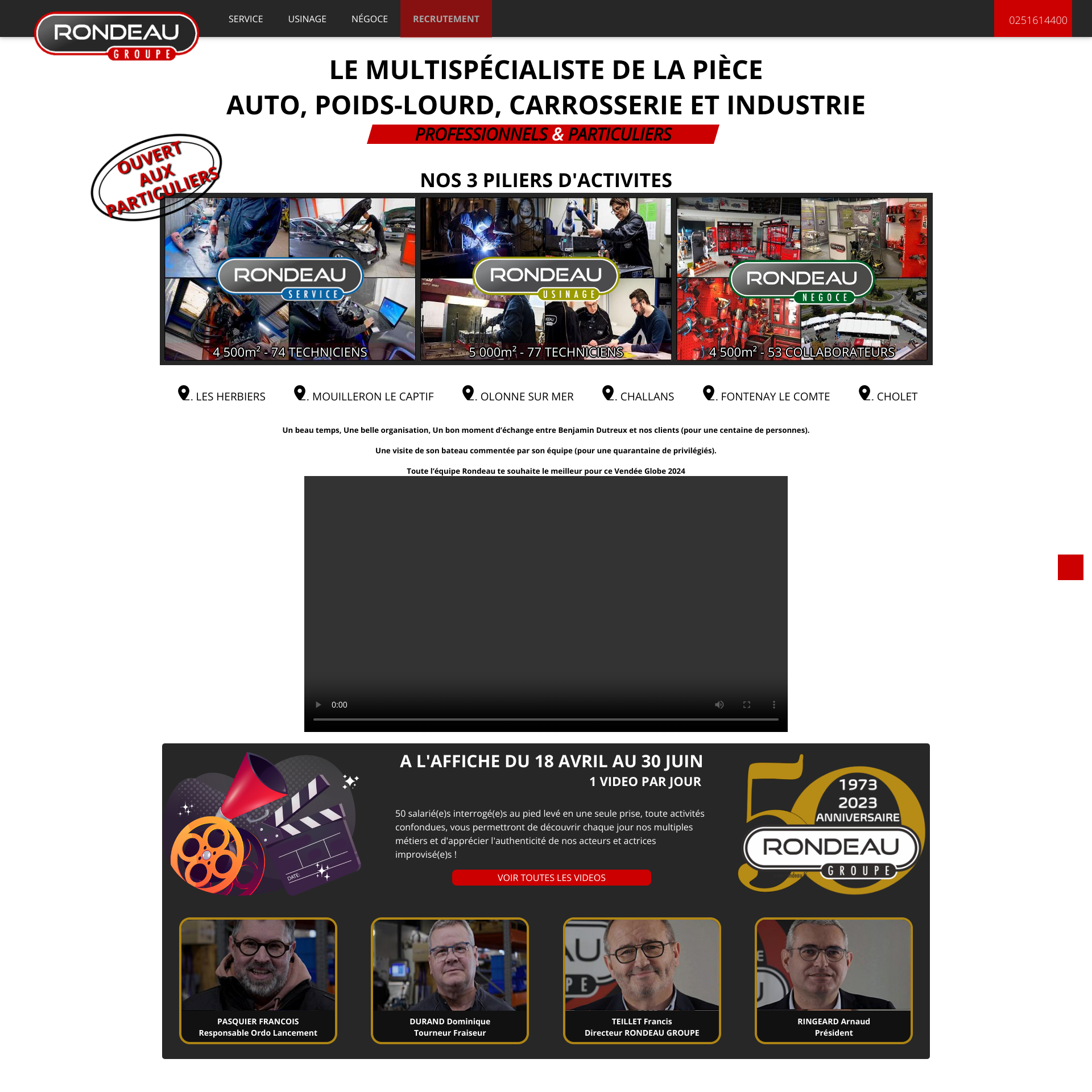 Aperçu du site