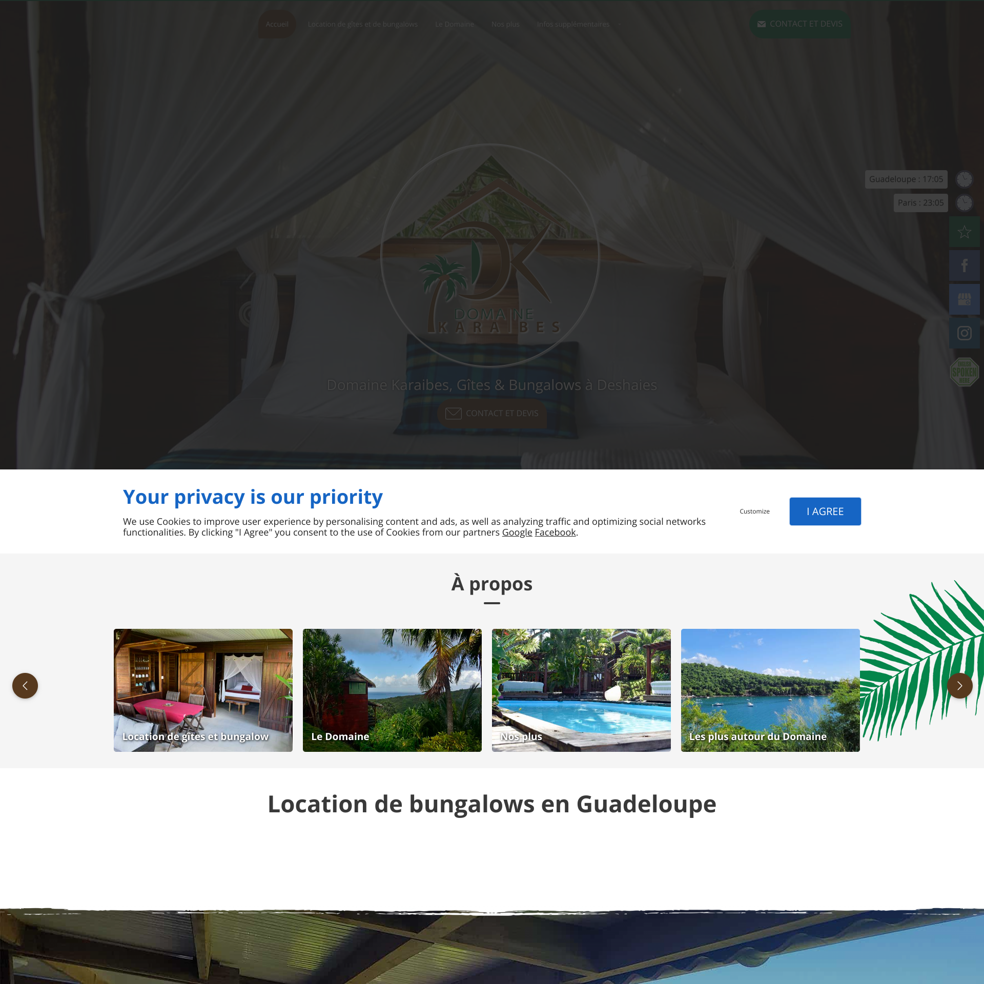 Aperçu du site