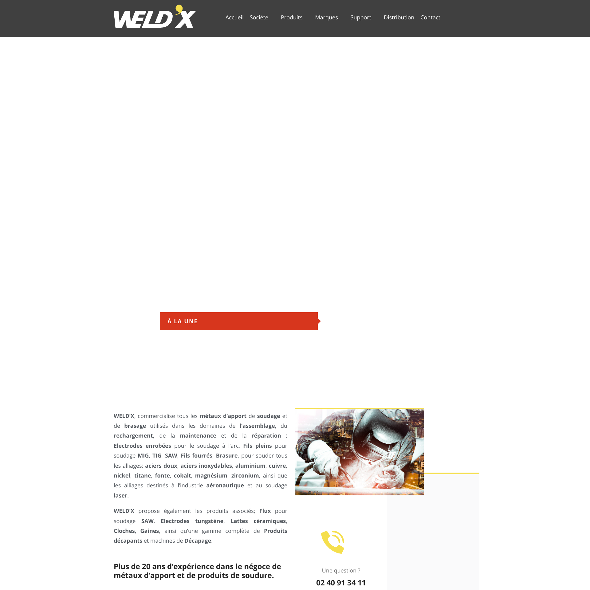 Aperçu du site