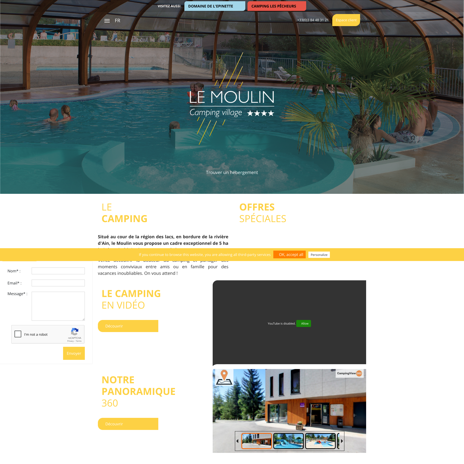 Aperçu du site