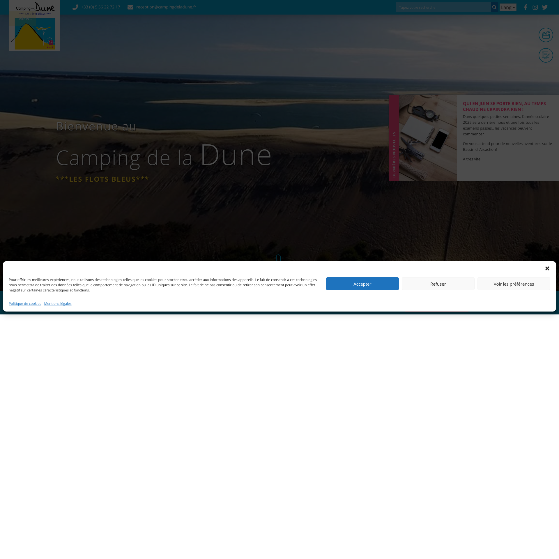 Aperçu du site
