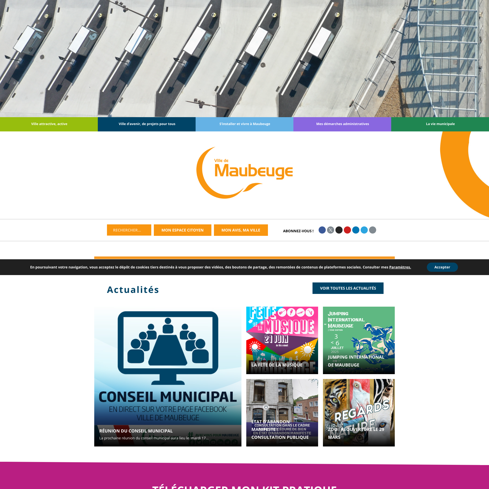 Aperçu du site