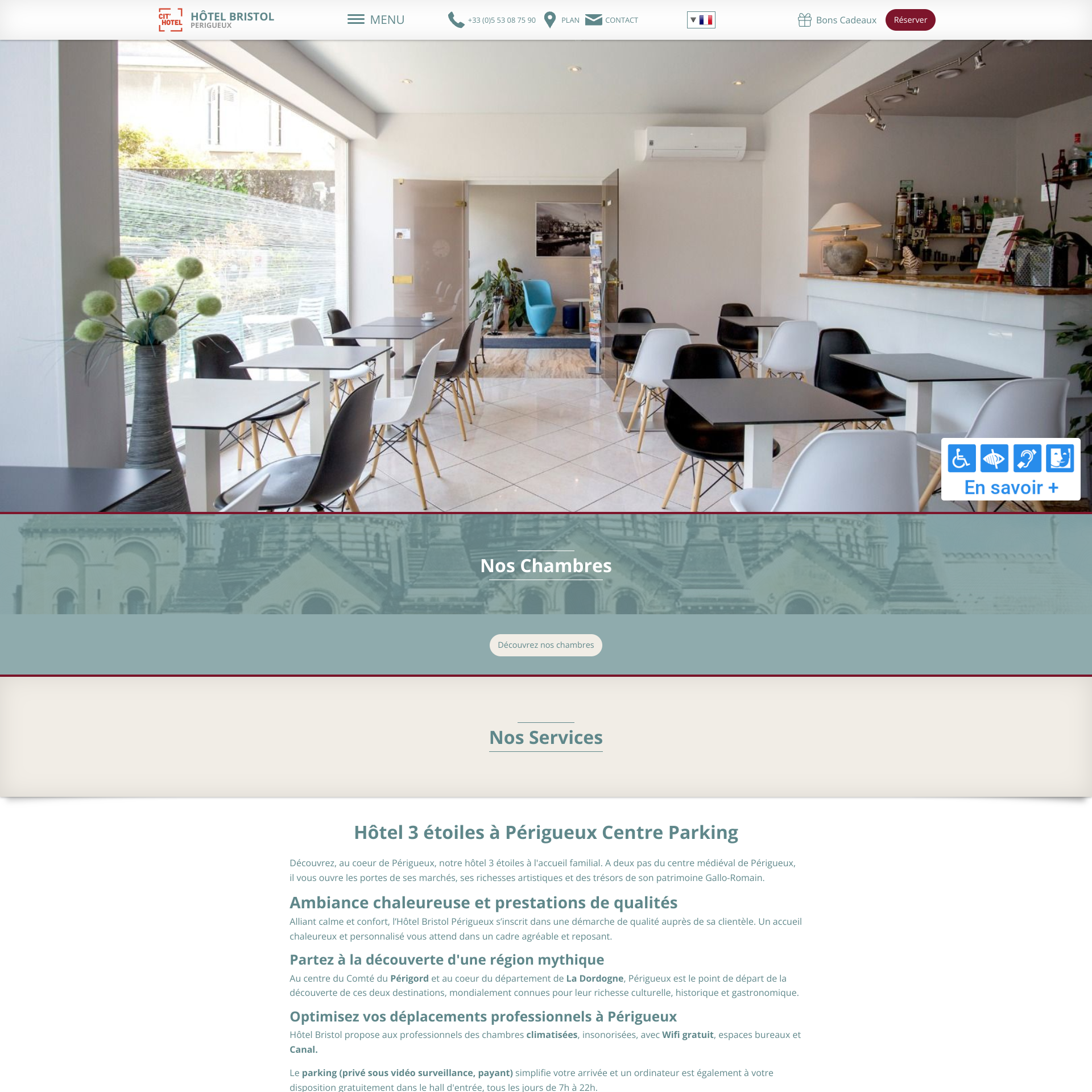 Aperçu du site