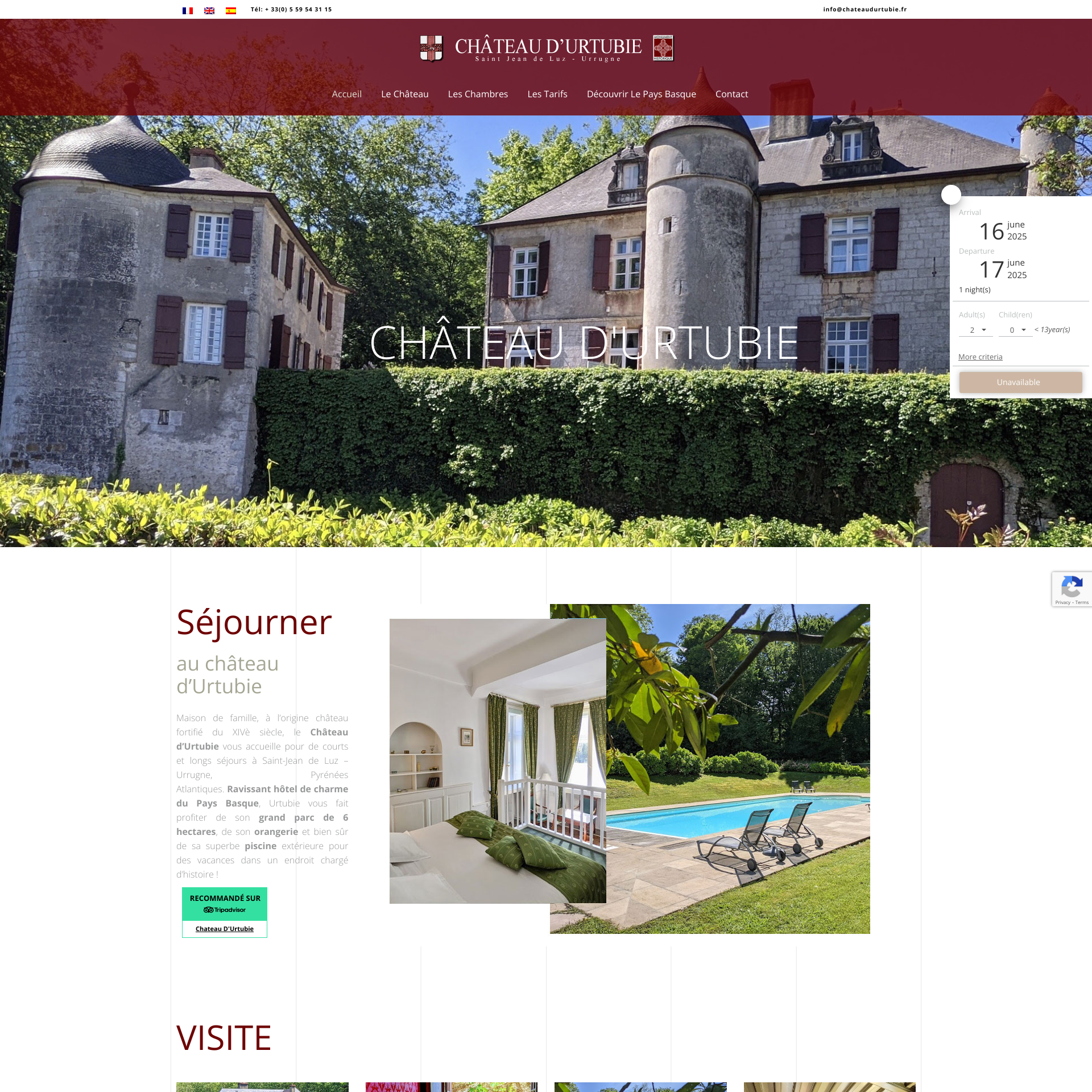 Aperçu du site