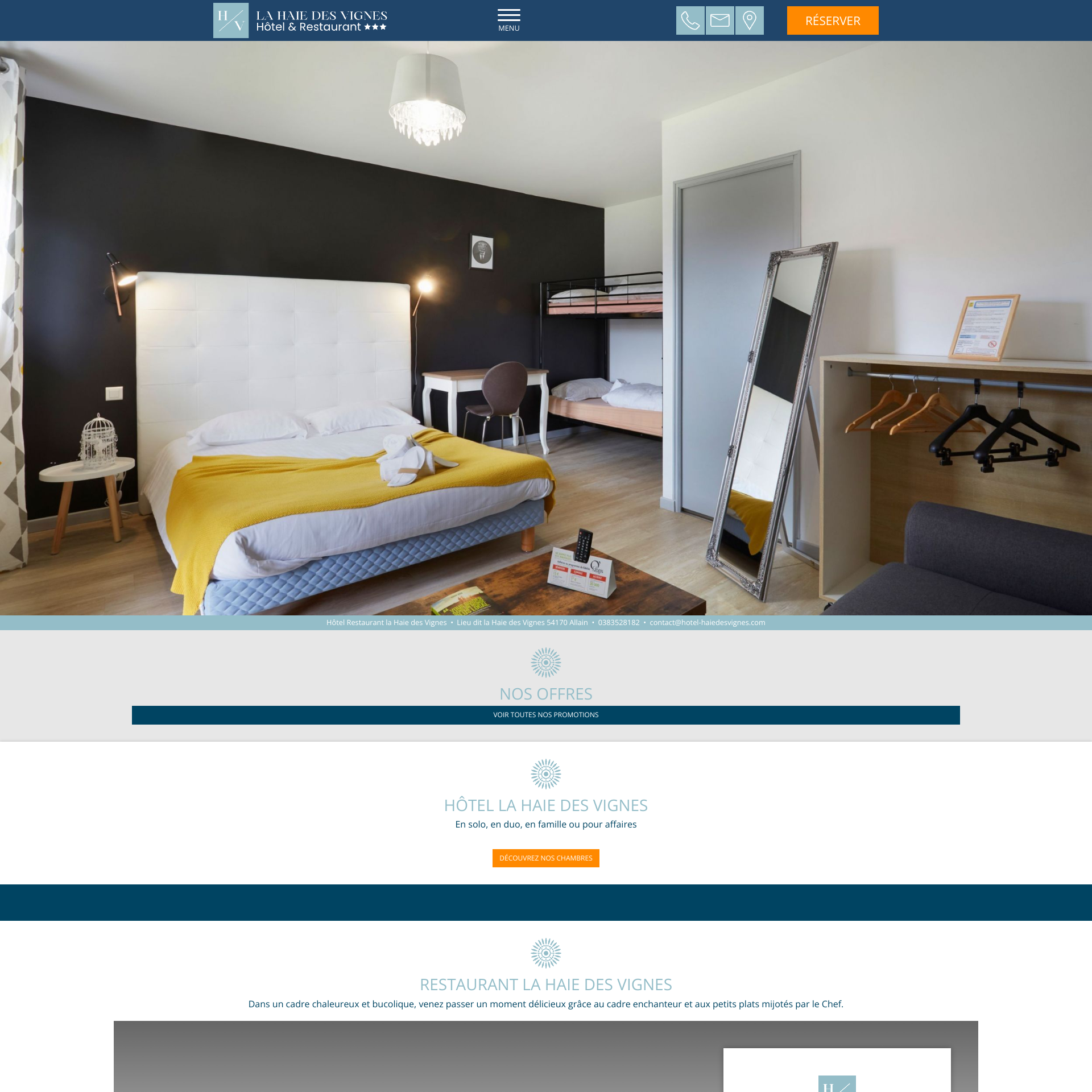 Aperçu du site
