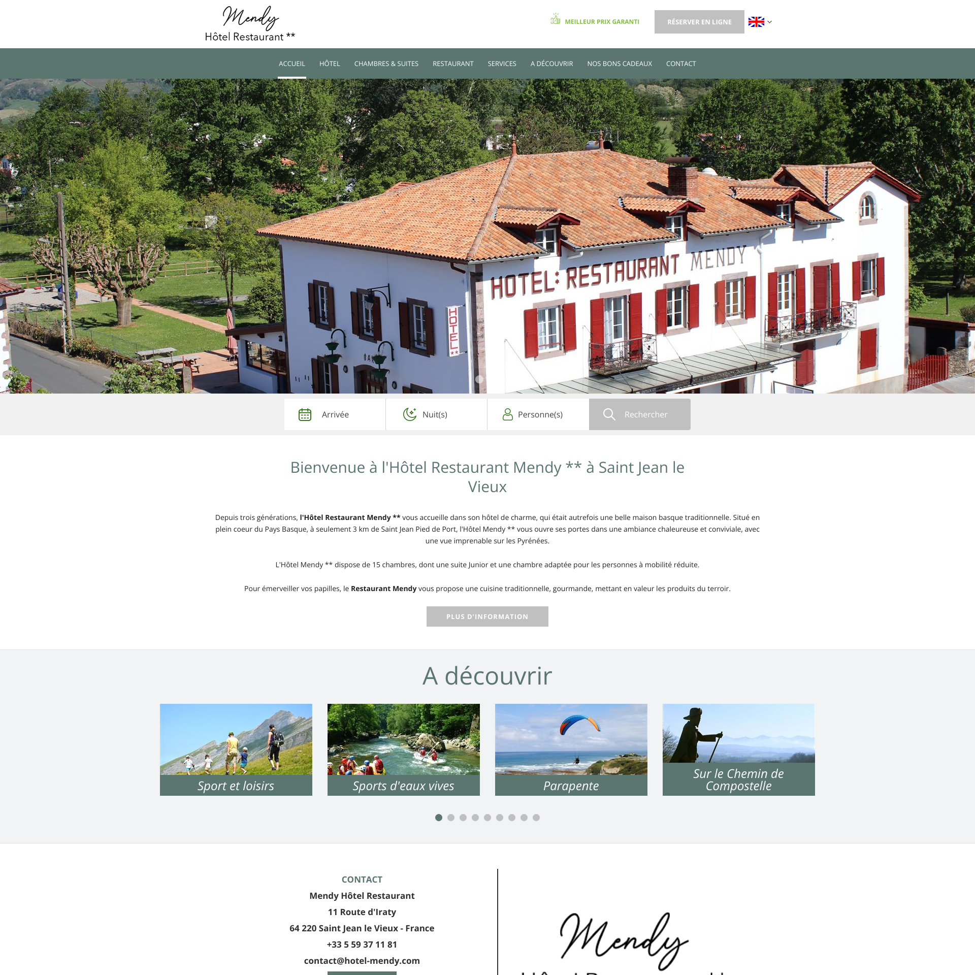 Aperçu du site