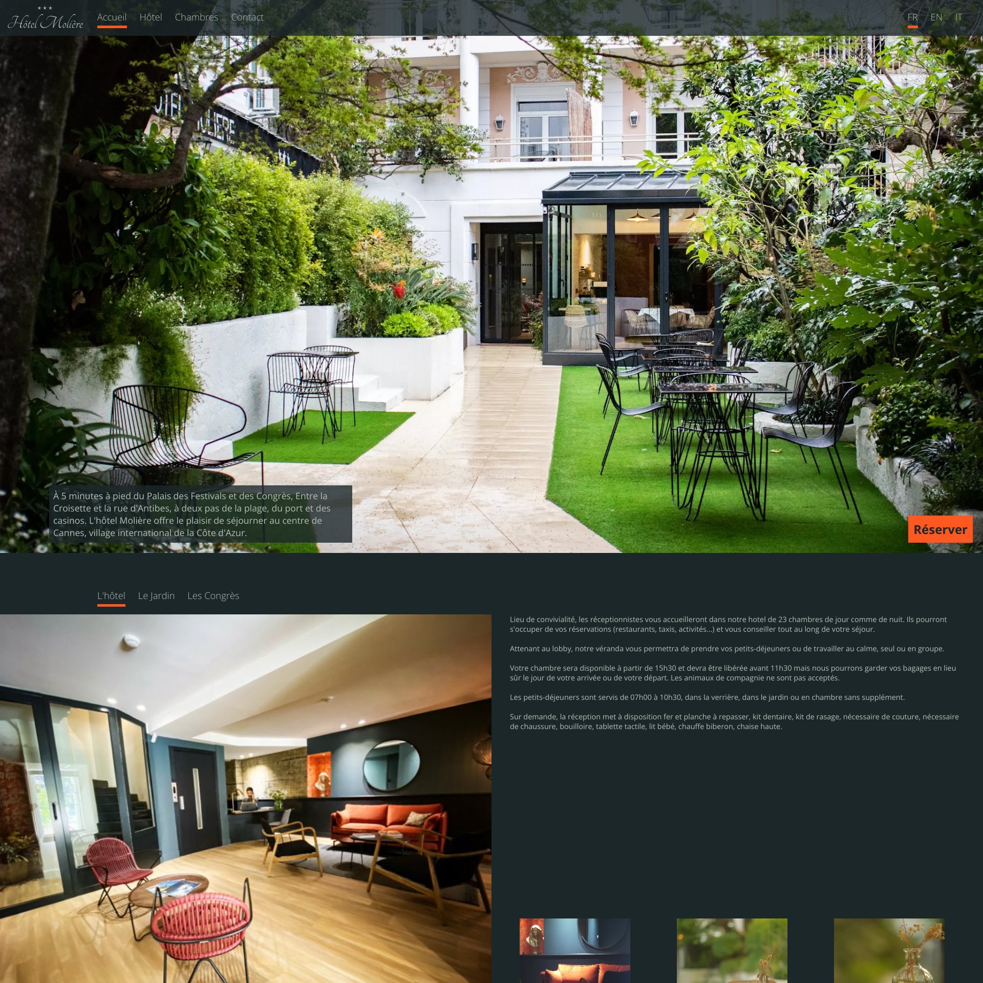 Aperçu du site