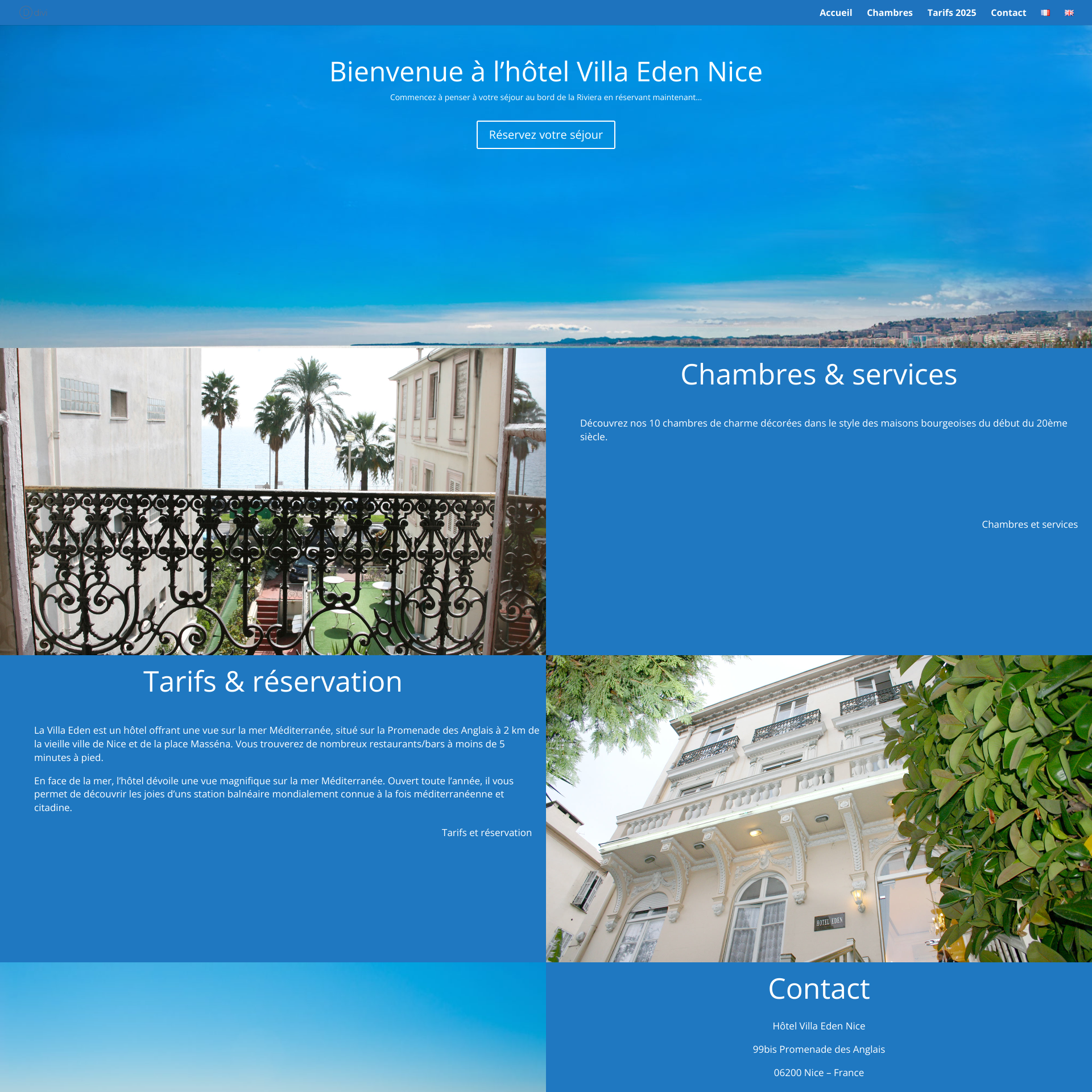 Aperçu du site