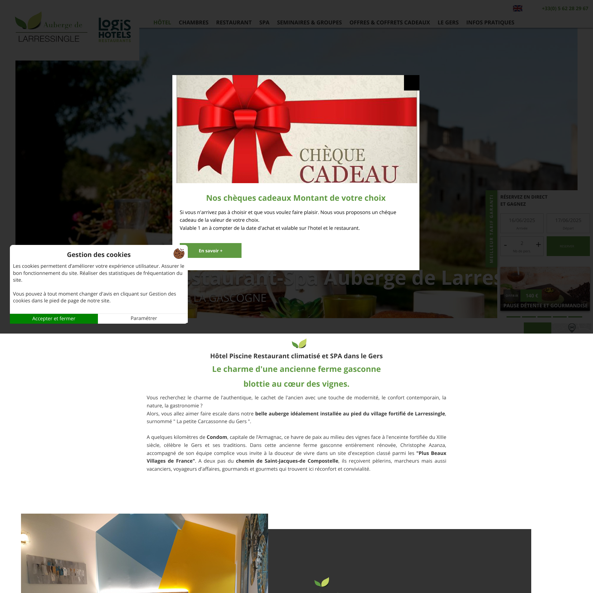 Aperçu du site