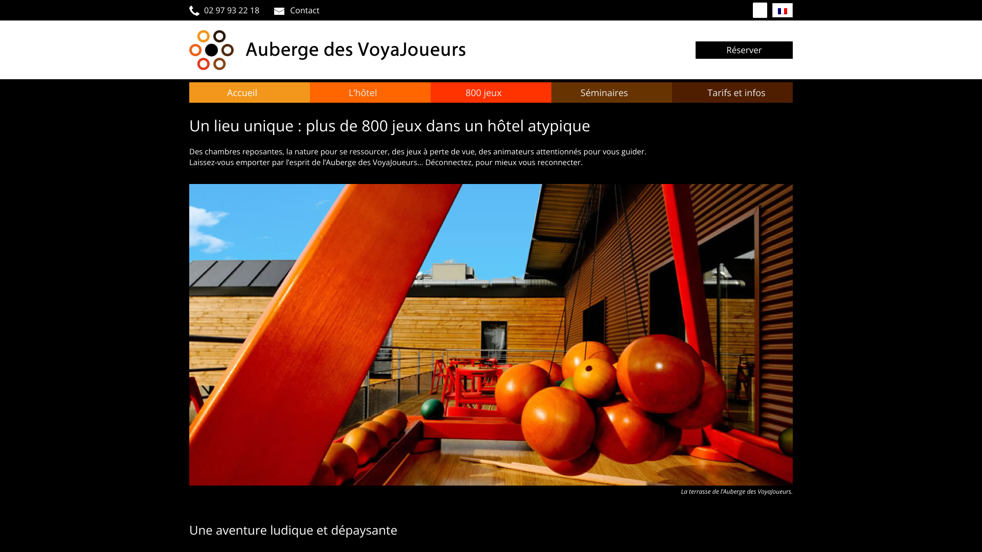 Aperçu du site