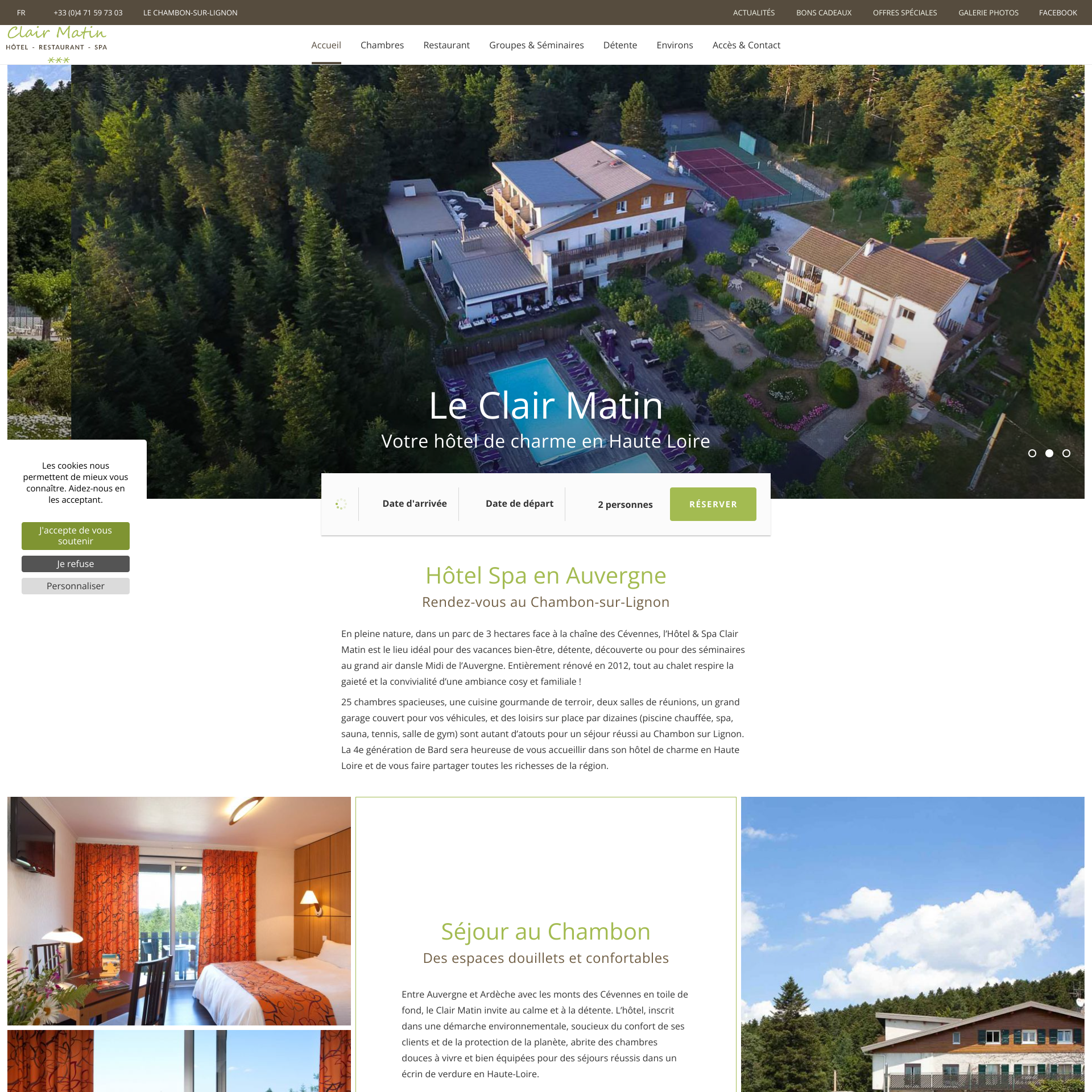 Aperçu du site