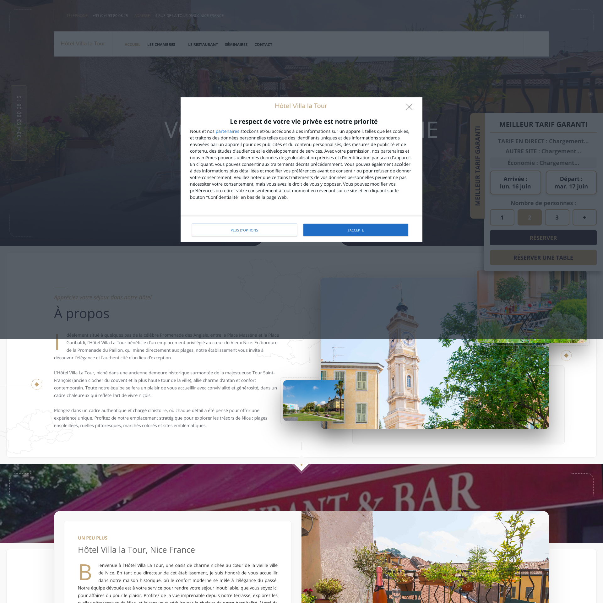 Aperçu du site