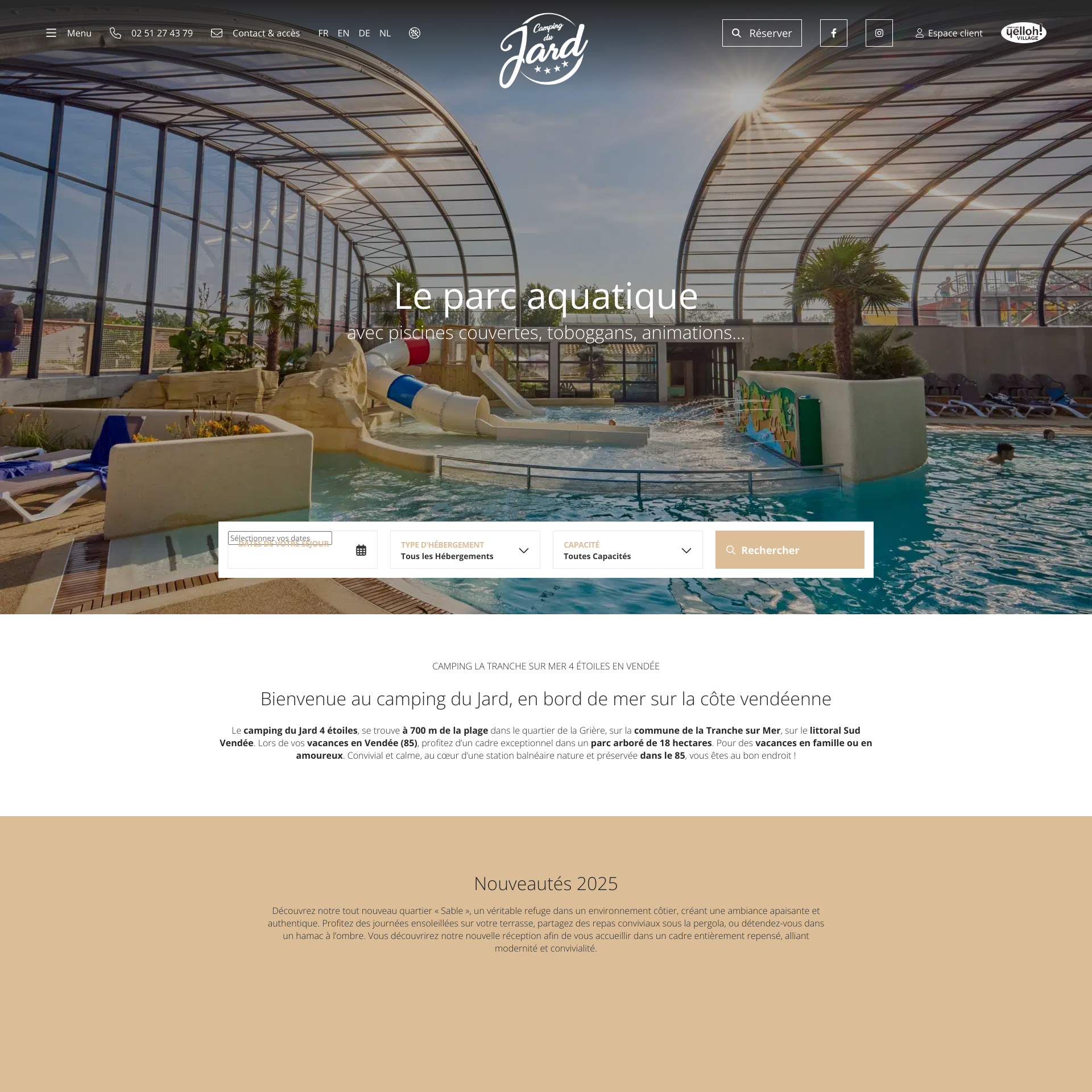 Aperçu du site