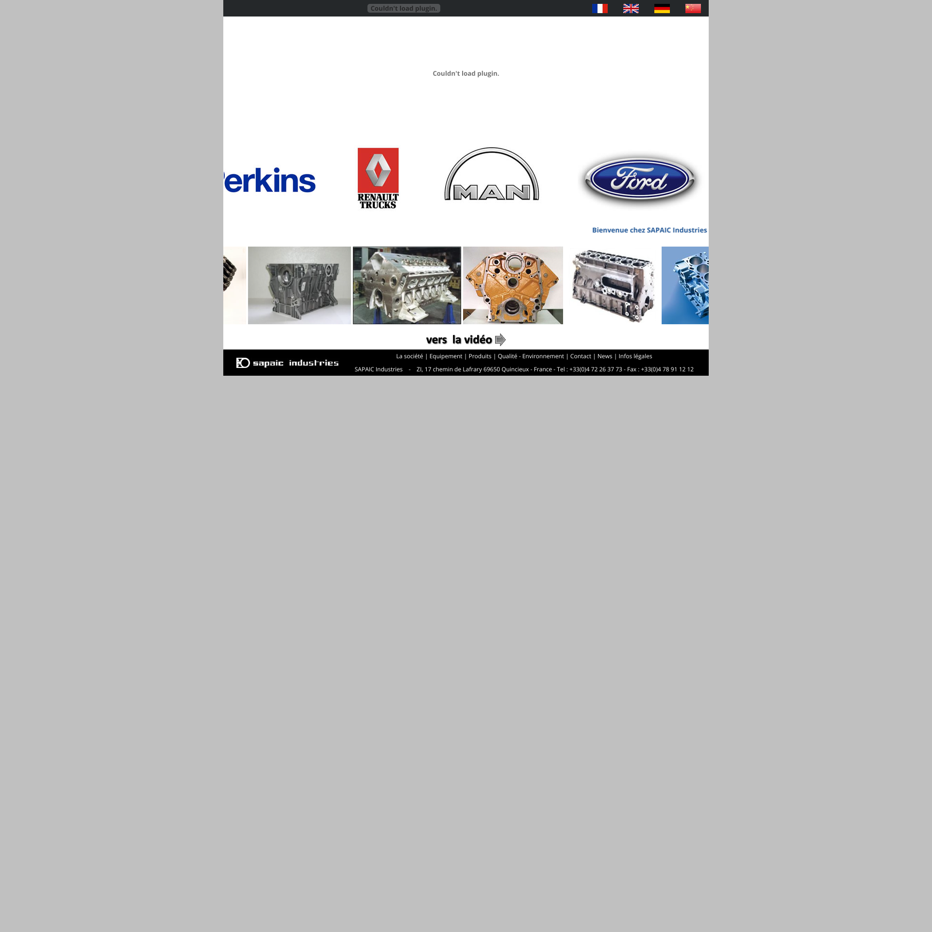 Aperçu du site