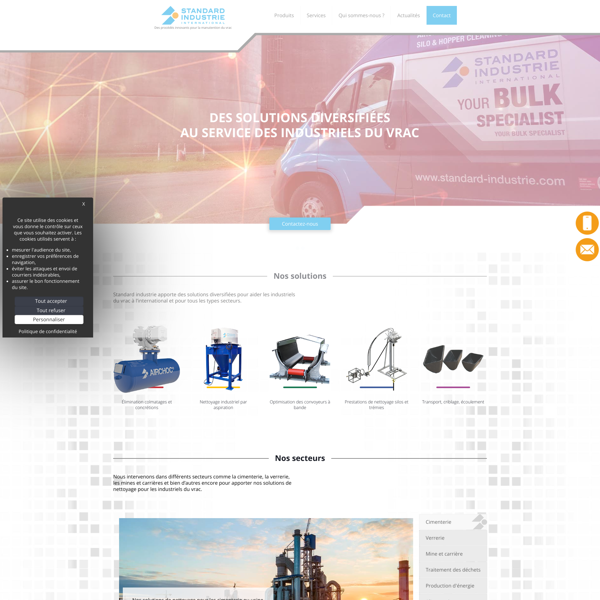 Aperçu du site