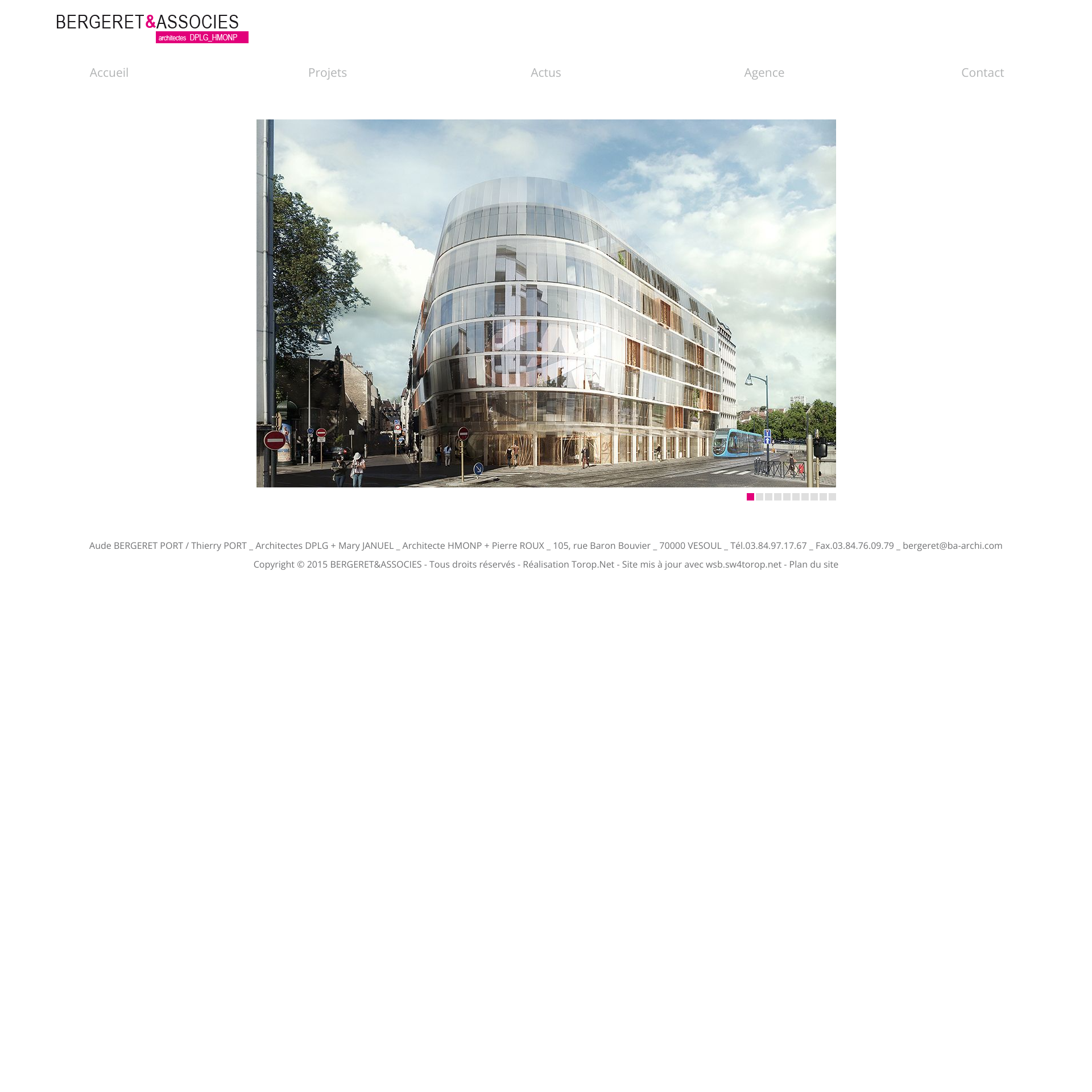 Aperçu du site
