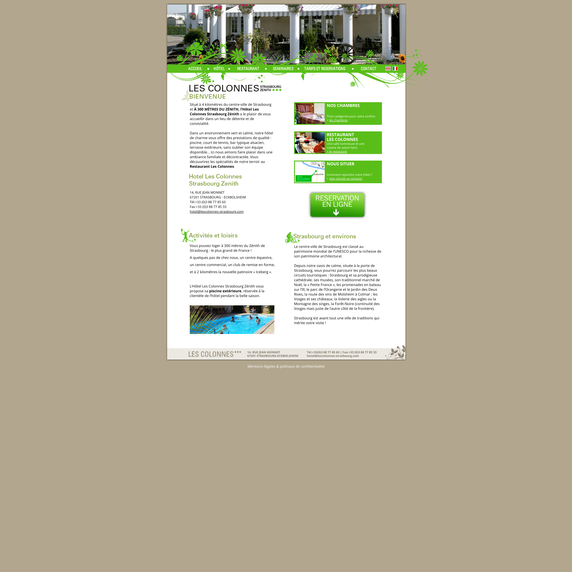 Aperçu du site