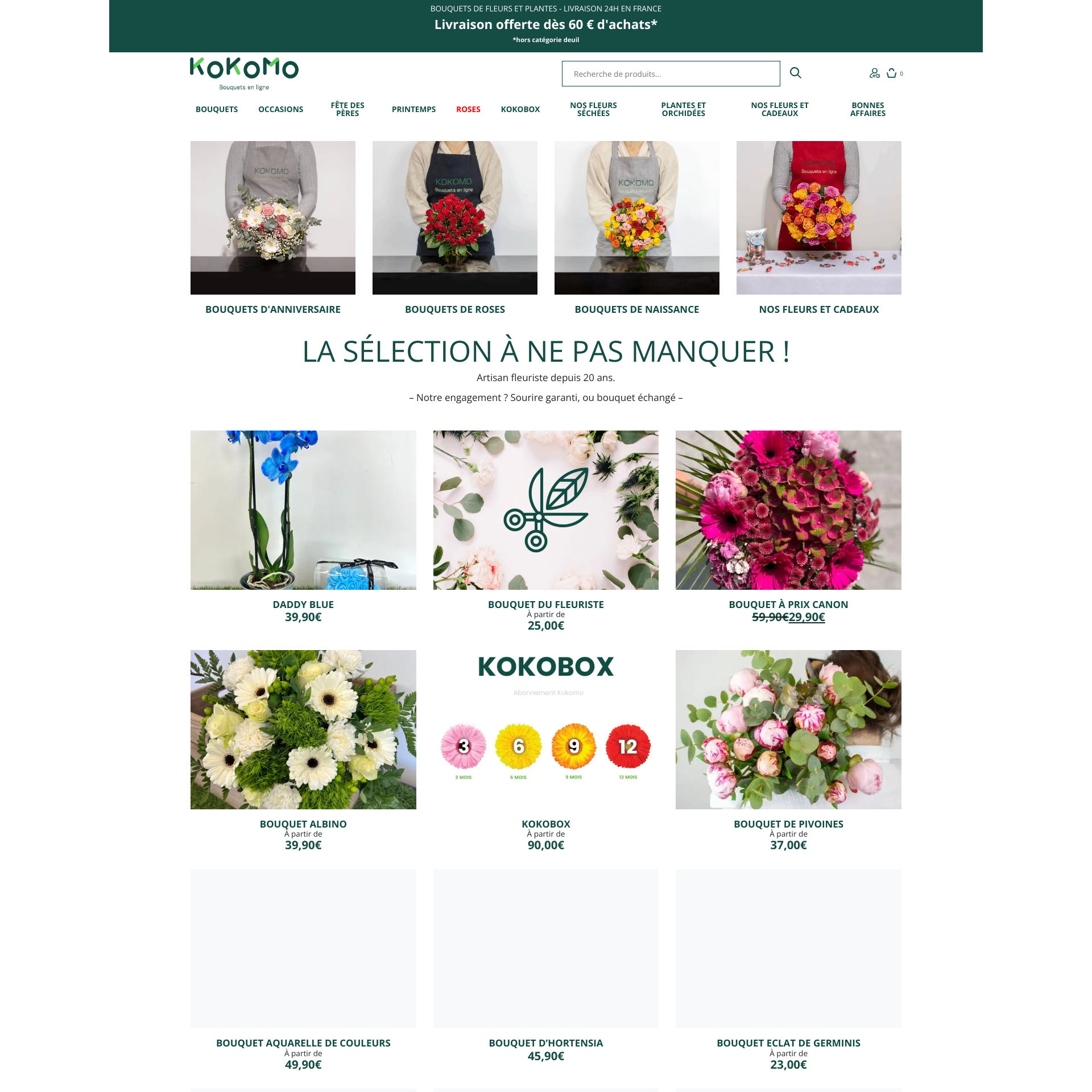 Aperçu du site