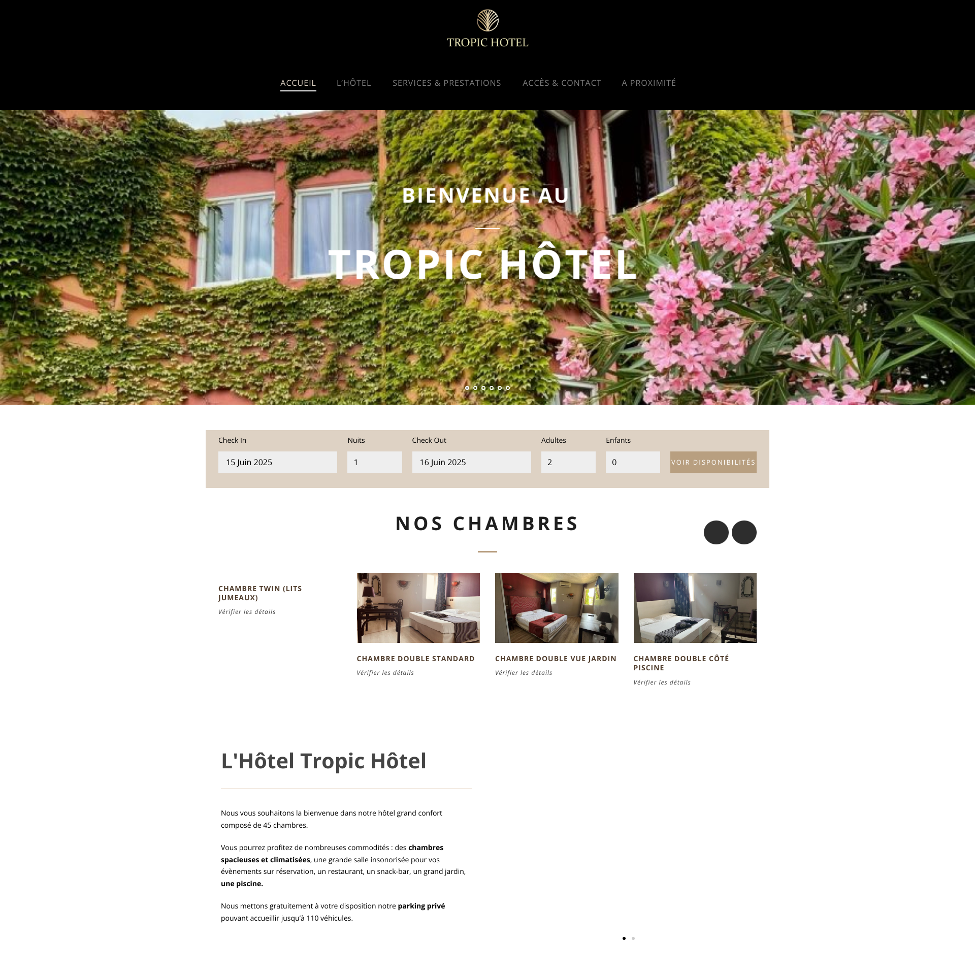 Aperçu du site