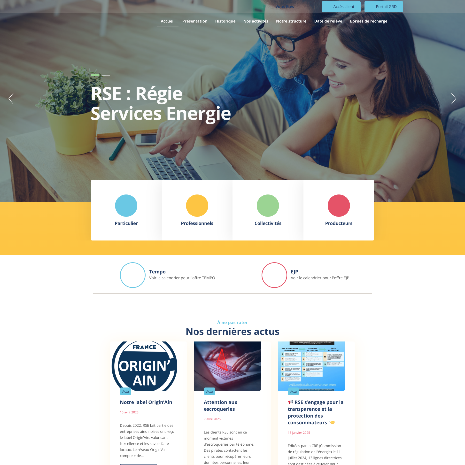 Aperçu du site