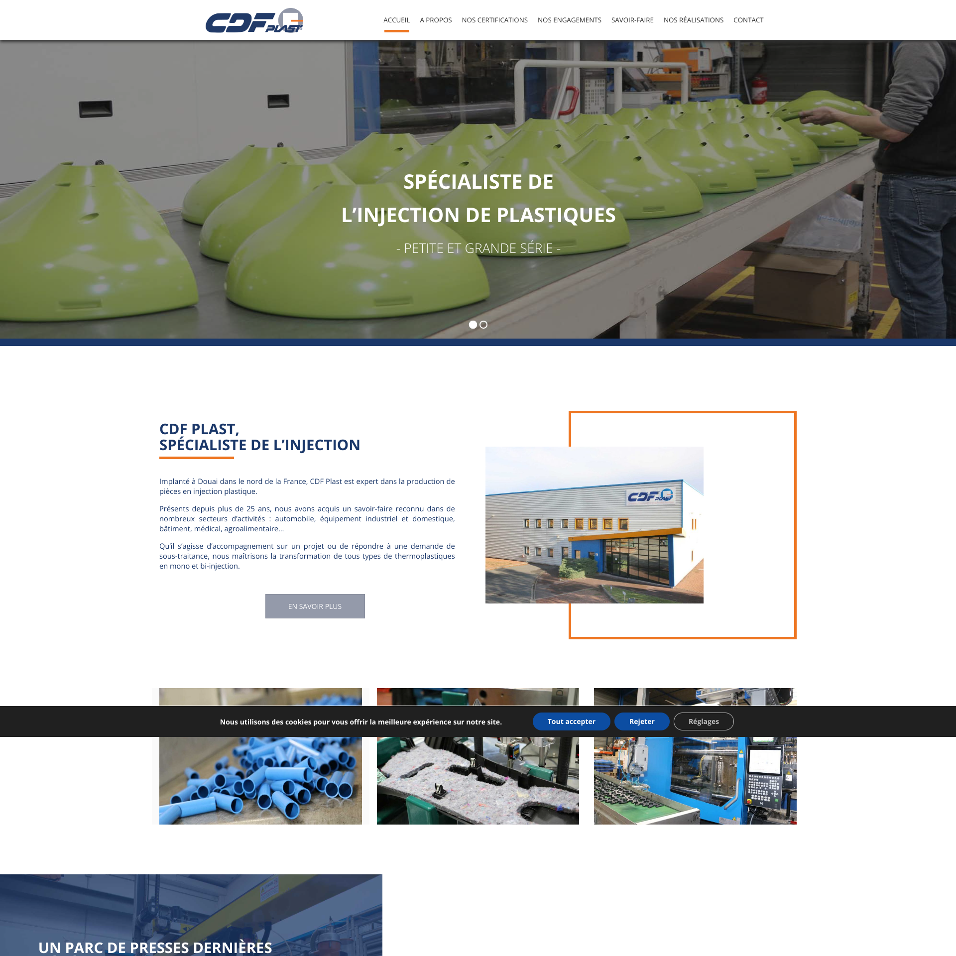 Aperçu du site