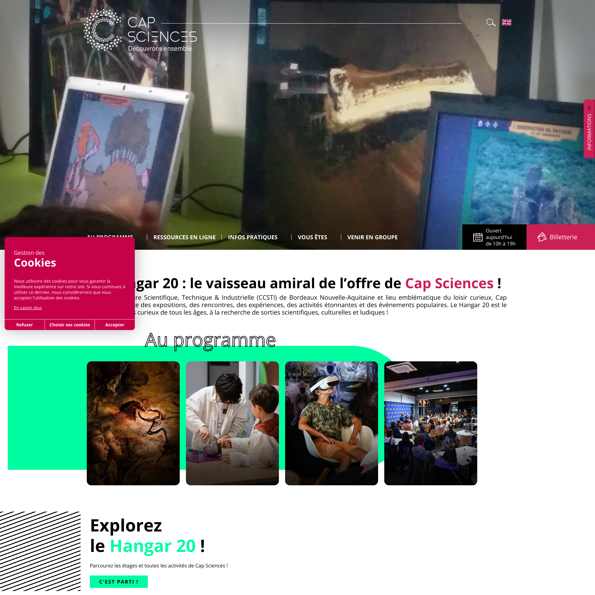 Aperçu du site
