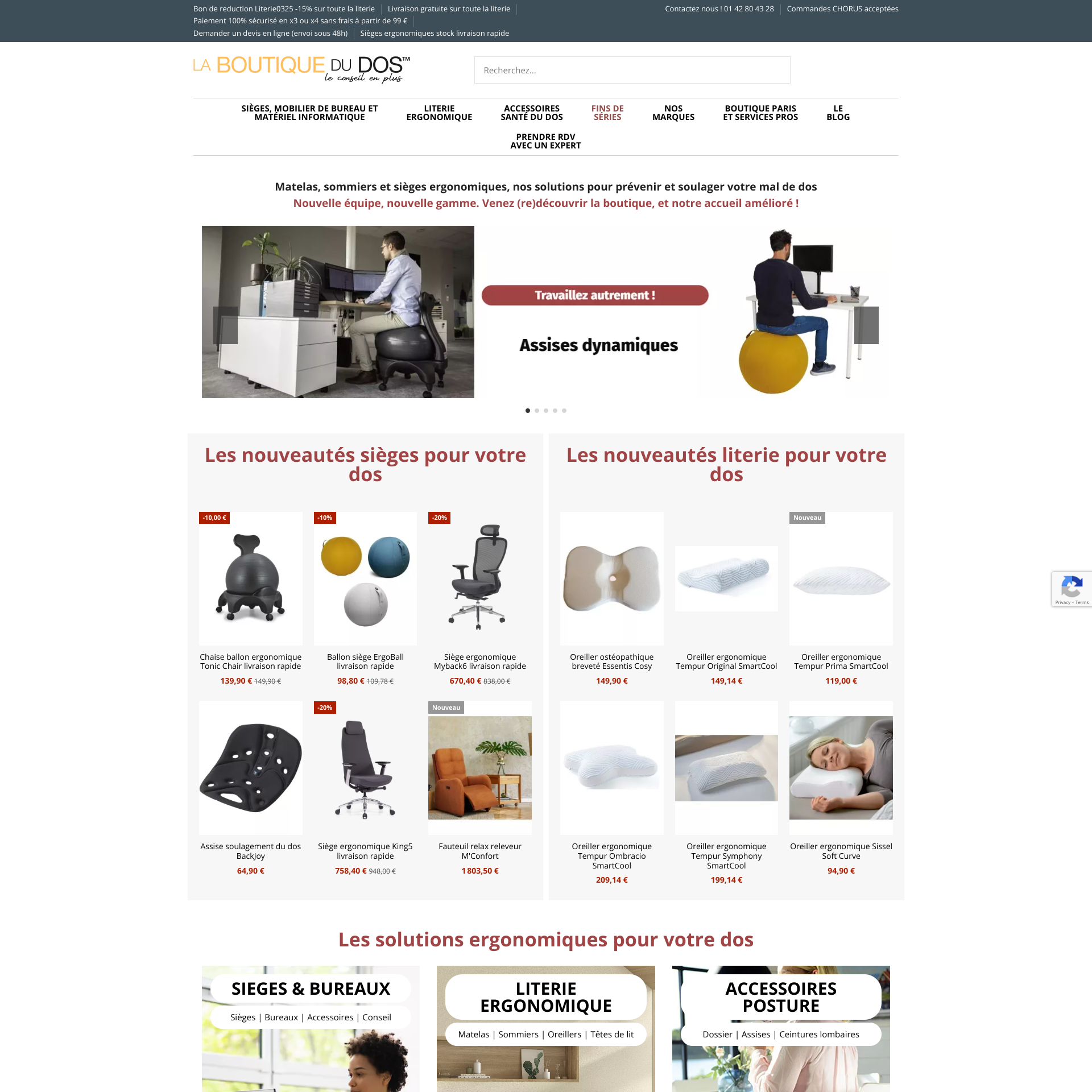 Aperçu du site