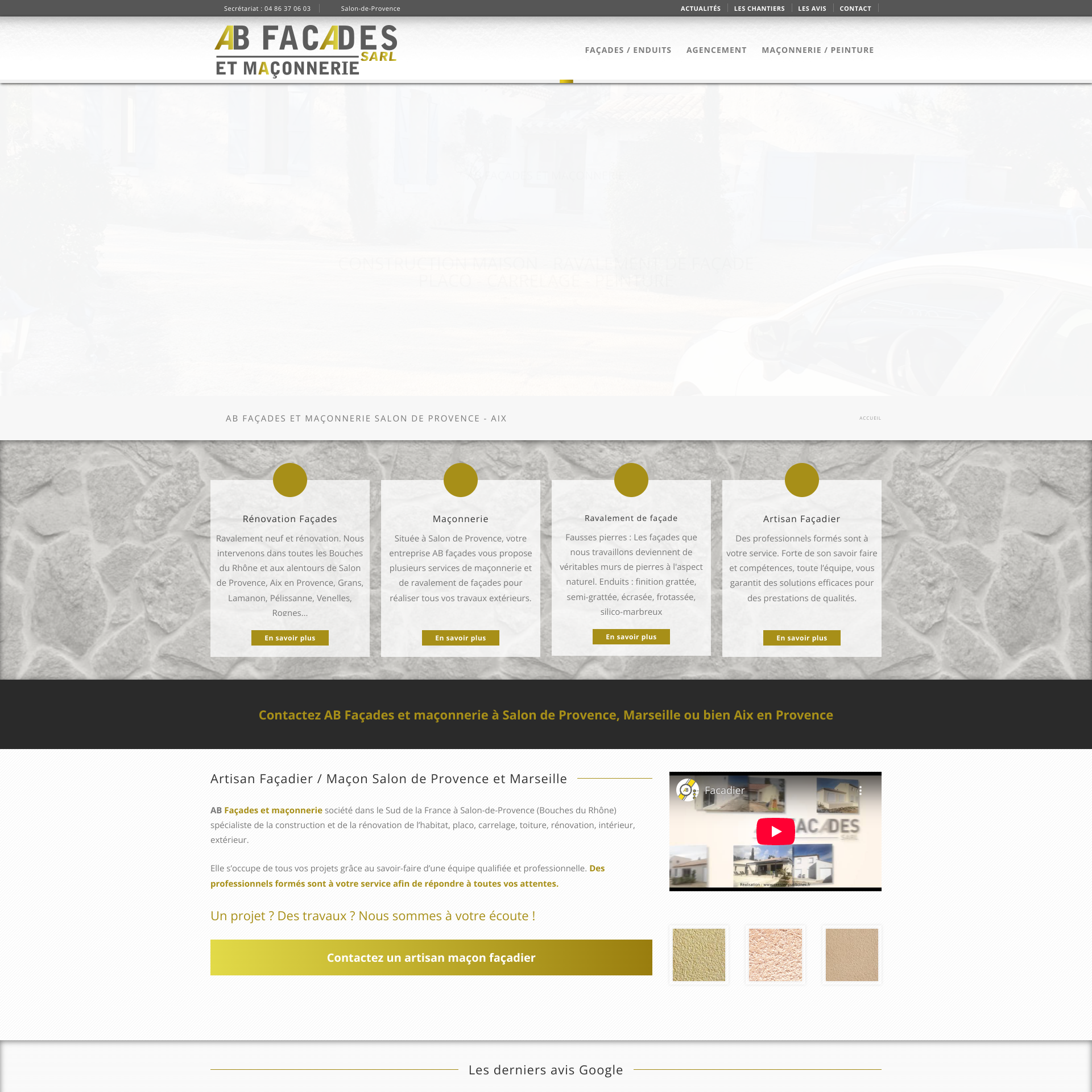 Aperçu du site