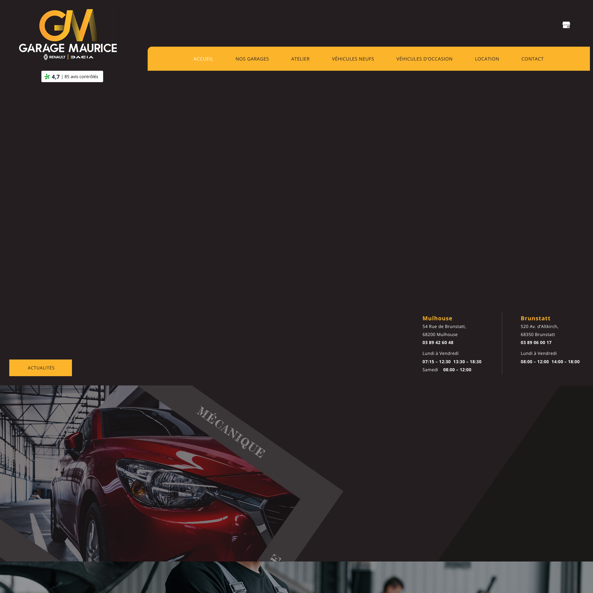 Aperçu du site