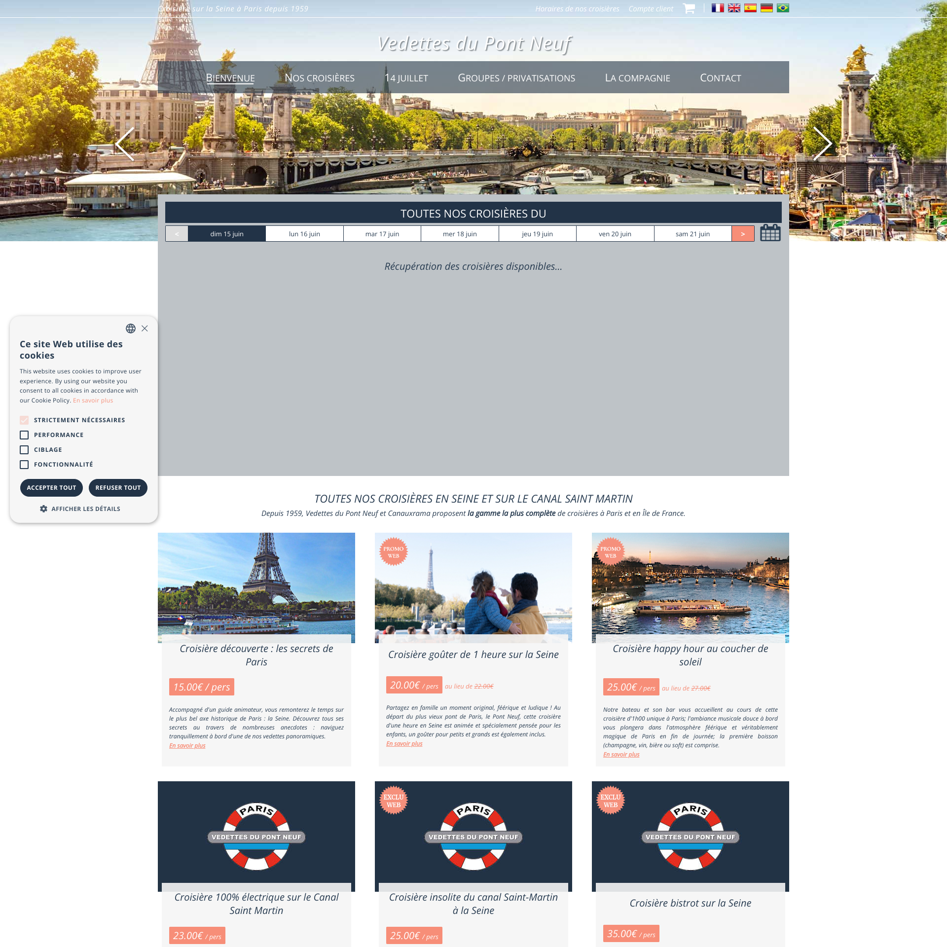 Aperçu du site