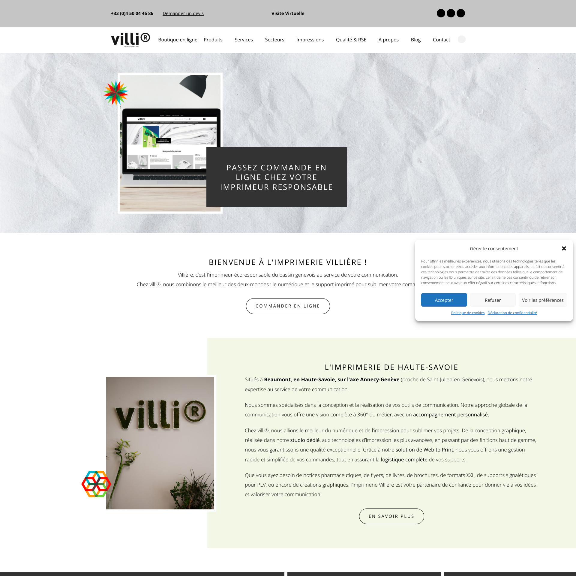 Aperçu du site