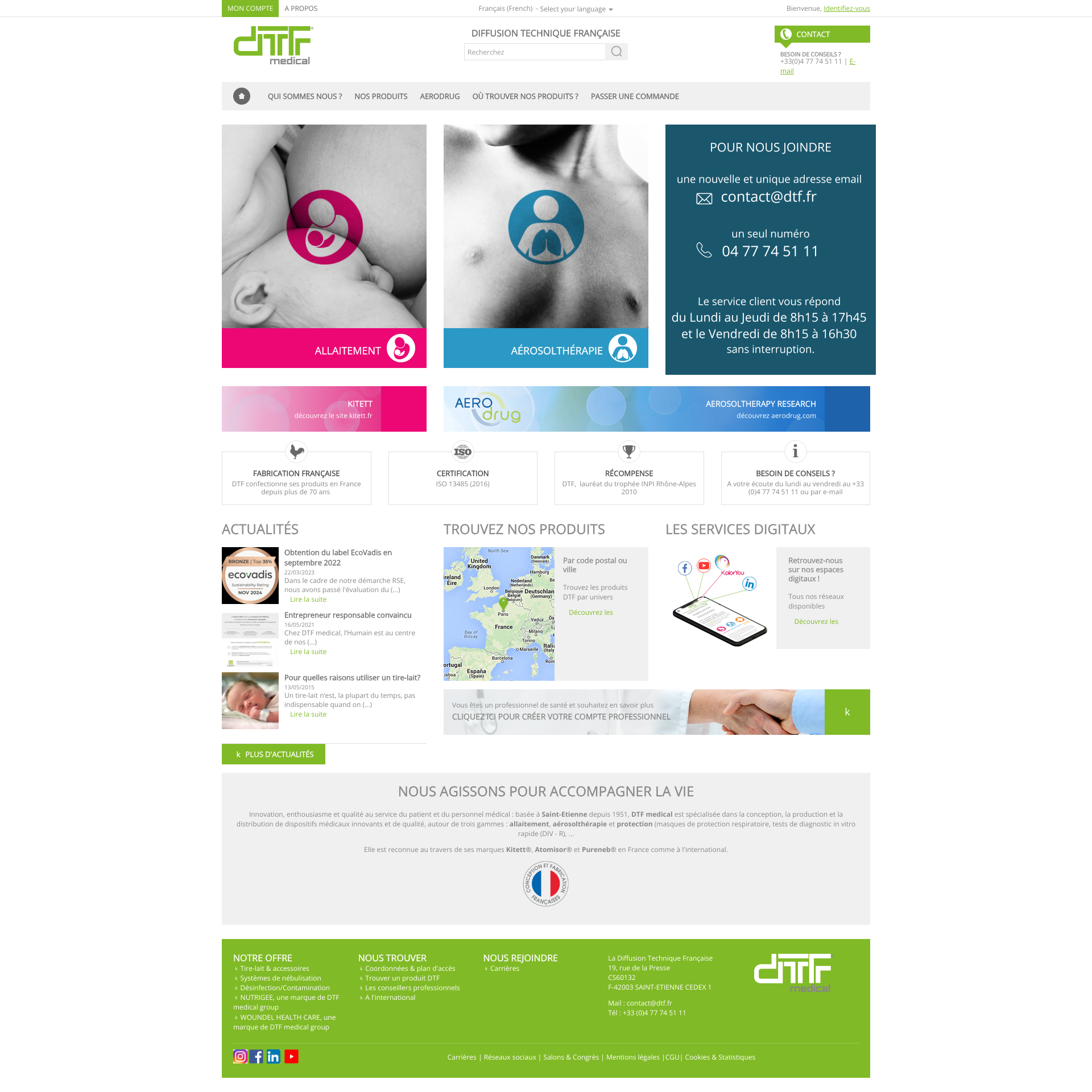 Aperçu du site