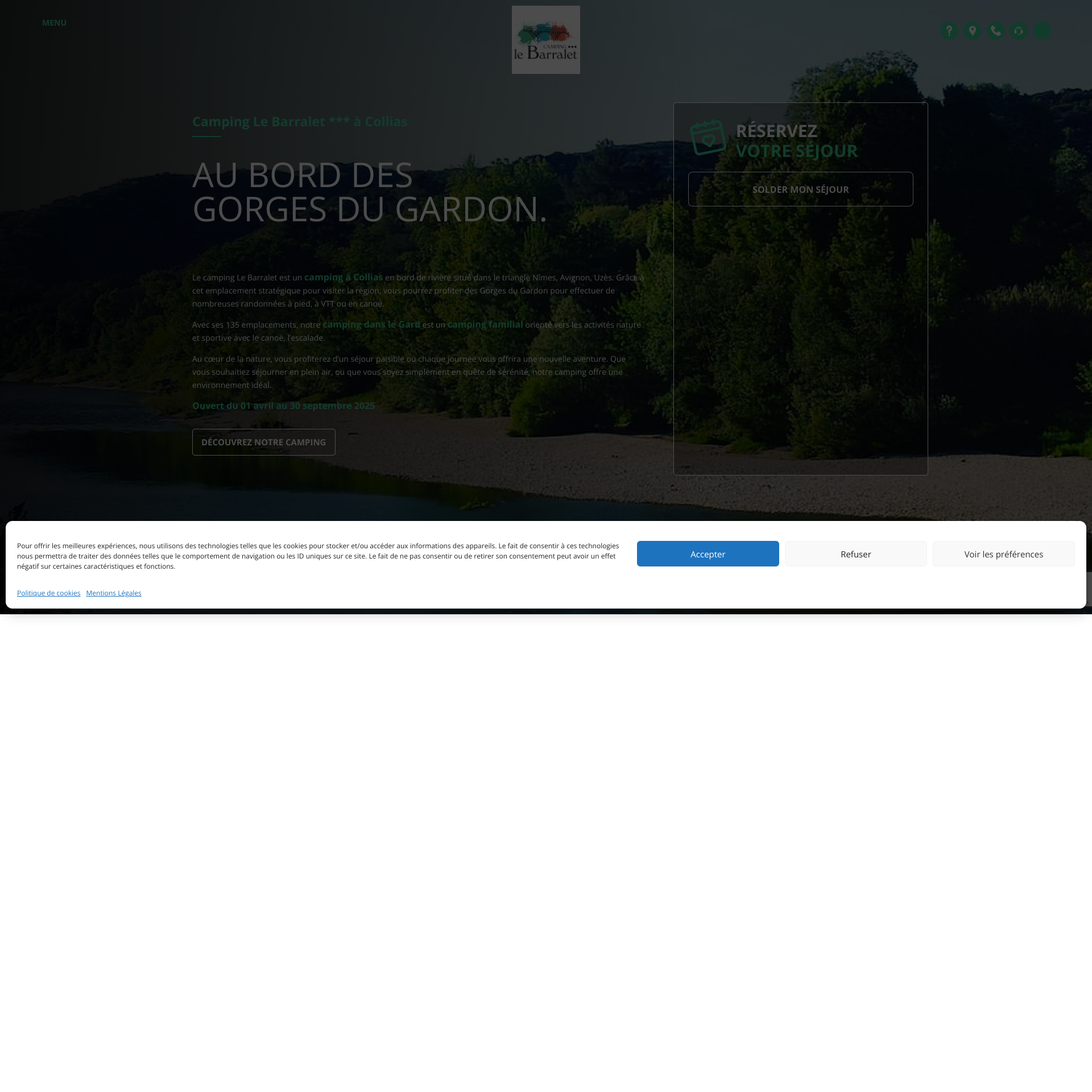 Aperçu du site