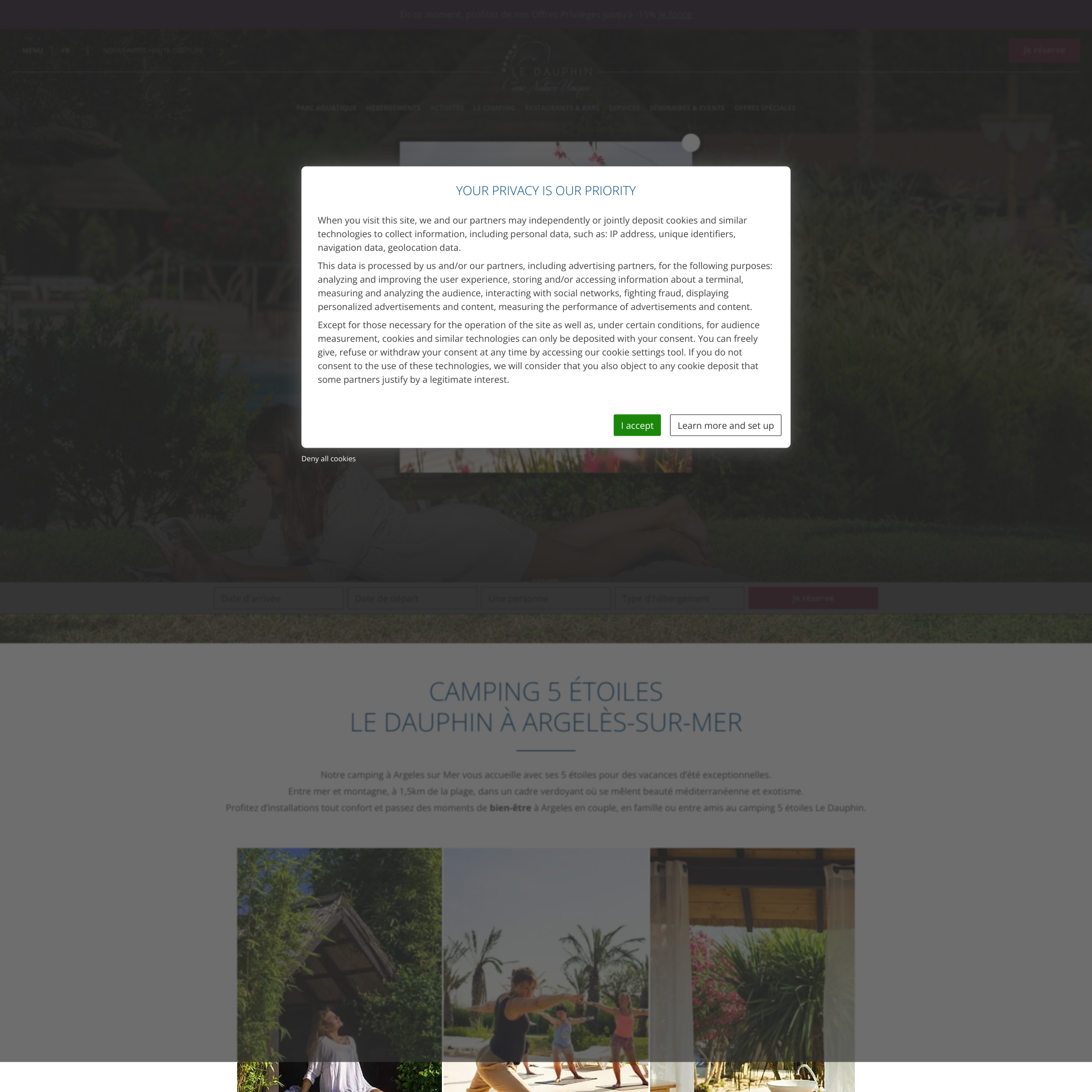 Aperçu du site