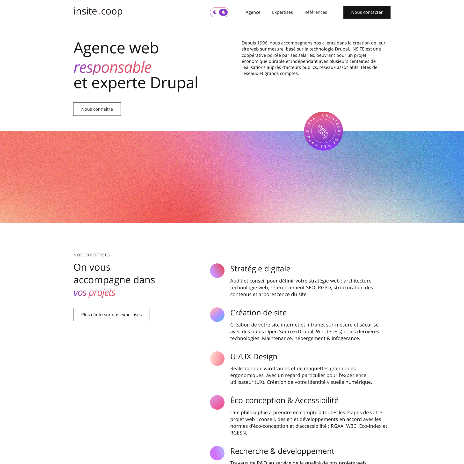 Aperçu du site