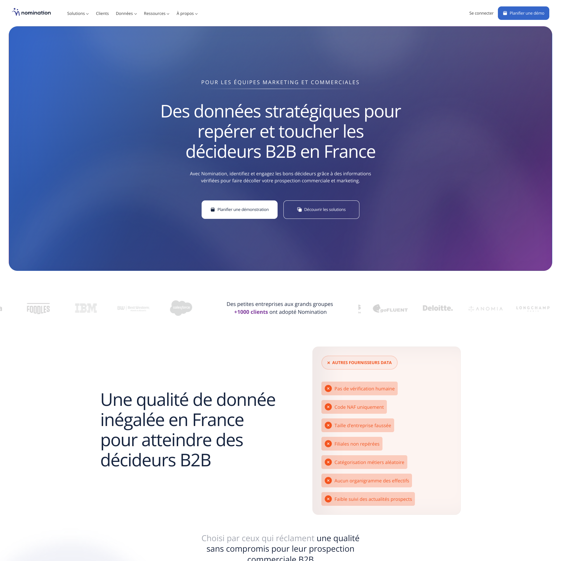 Aperçu du site