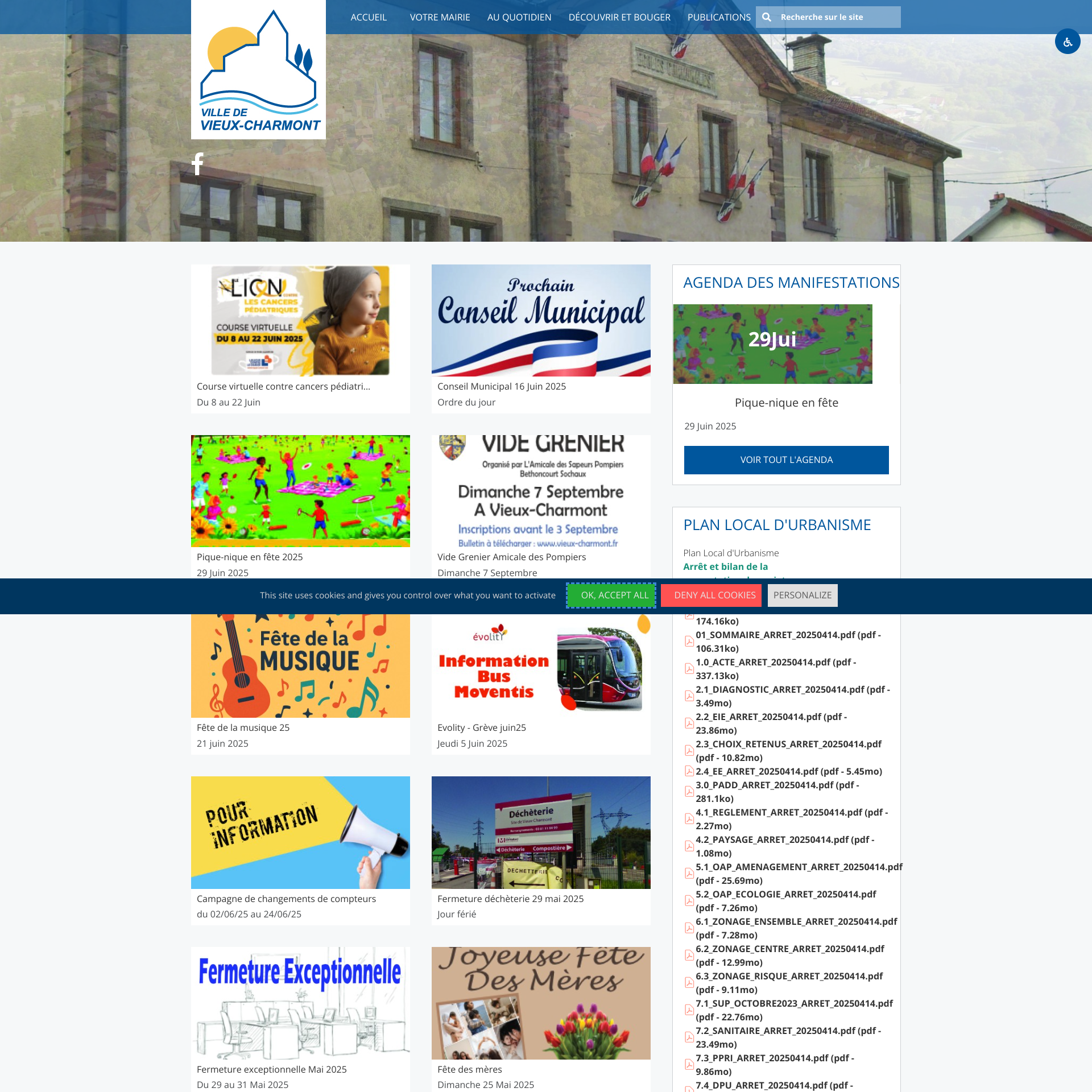 Aperçu du site