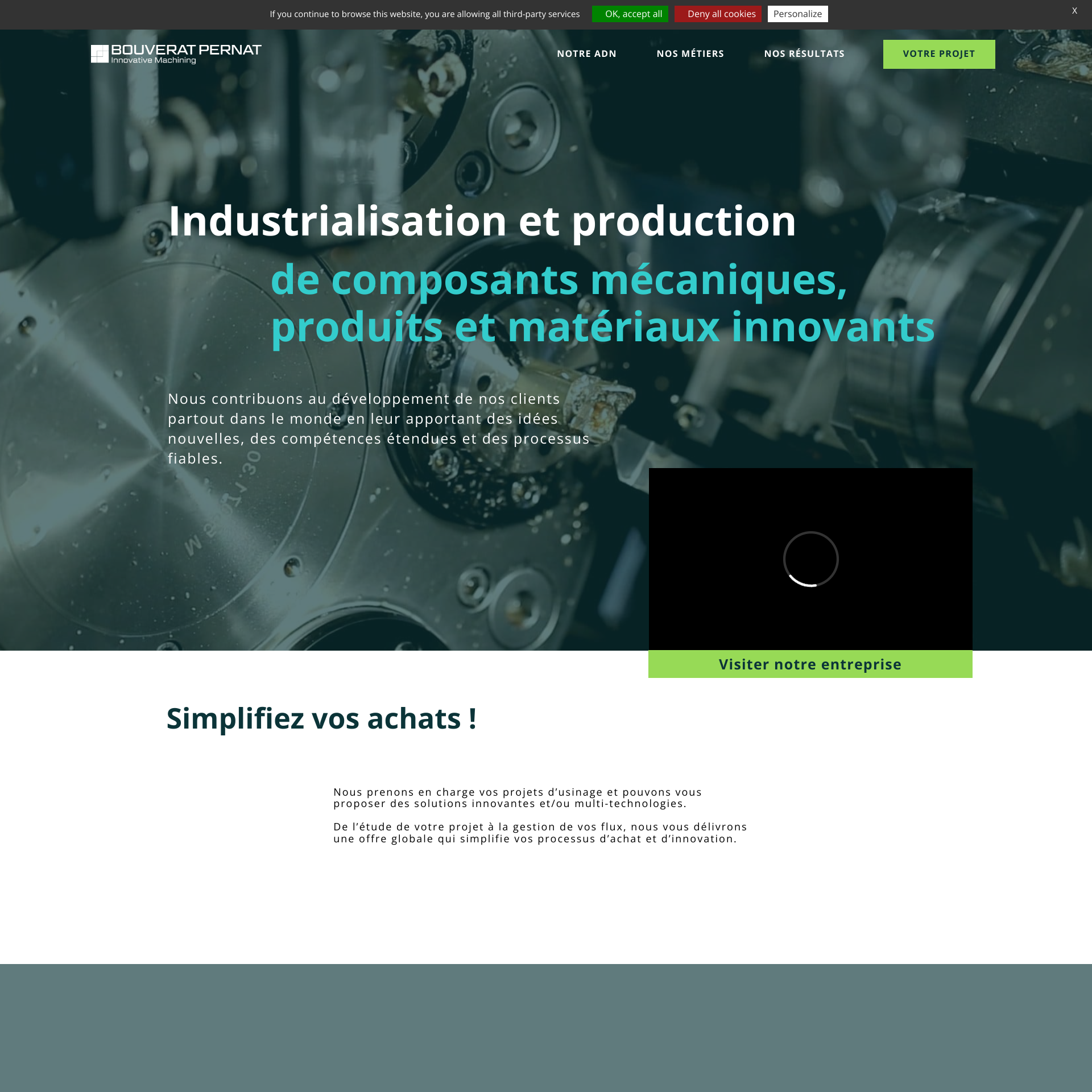 Aperçu du site