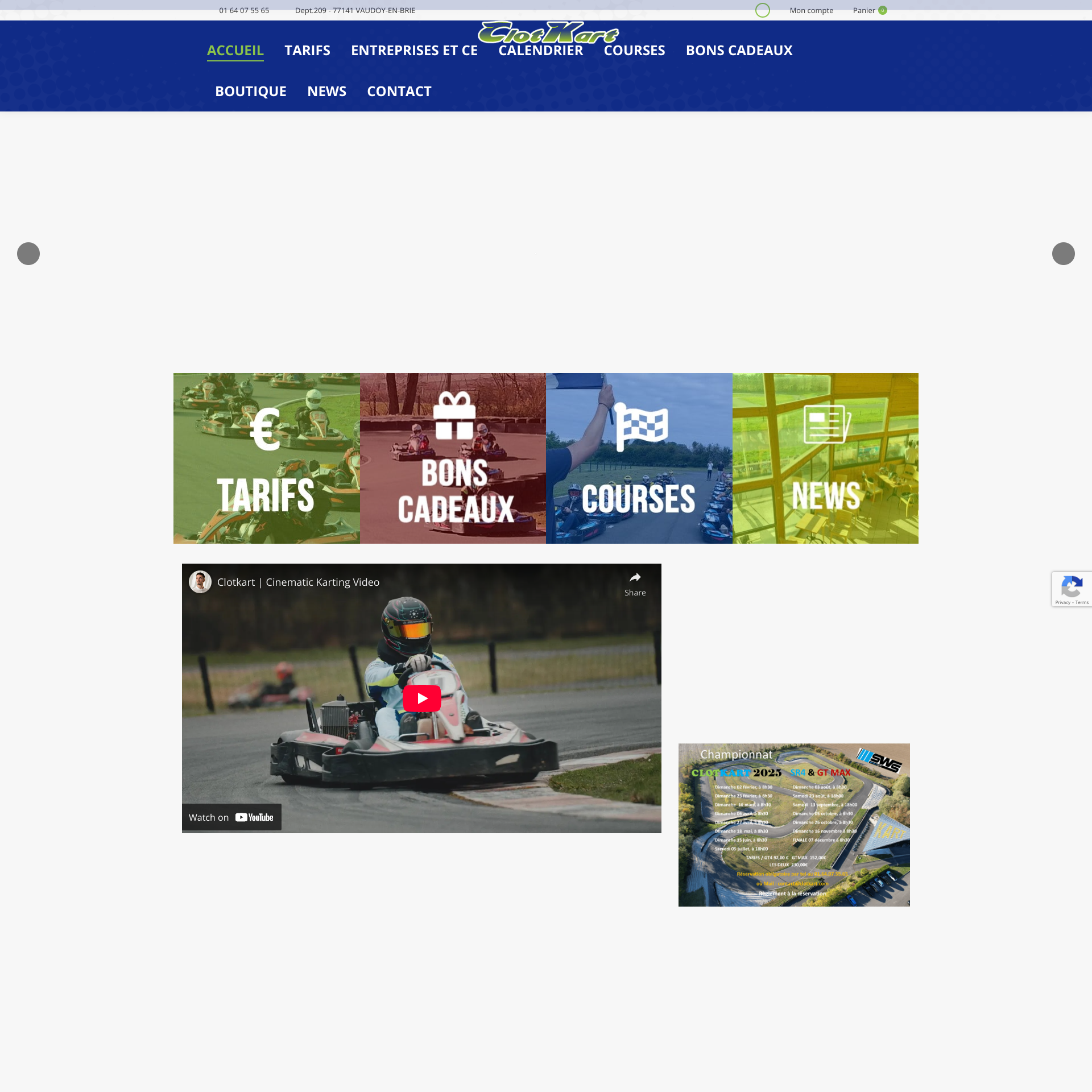 Aperçu du site