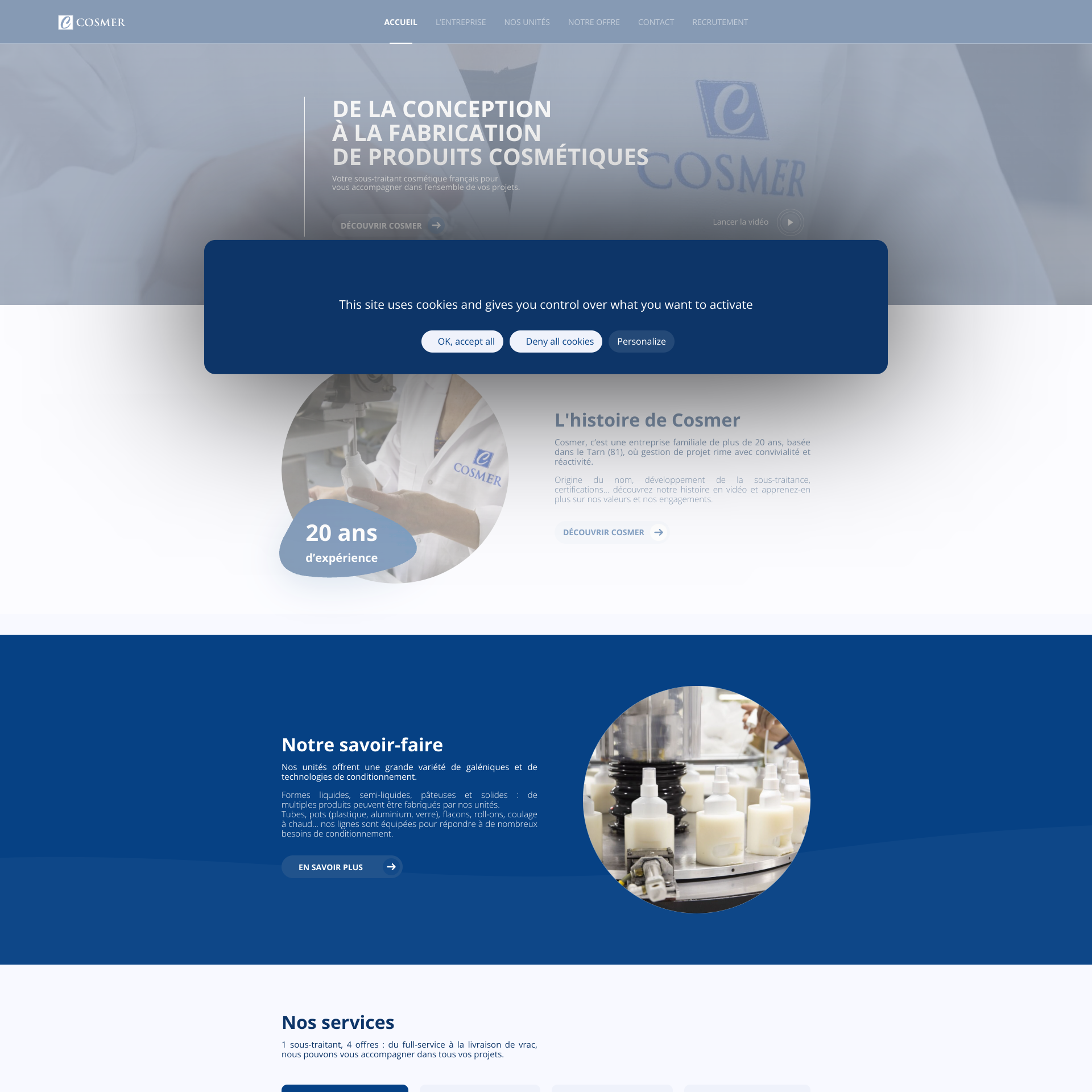Aperçu du site